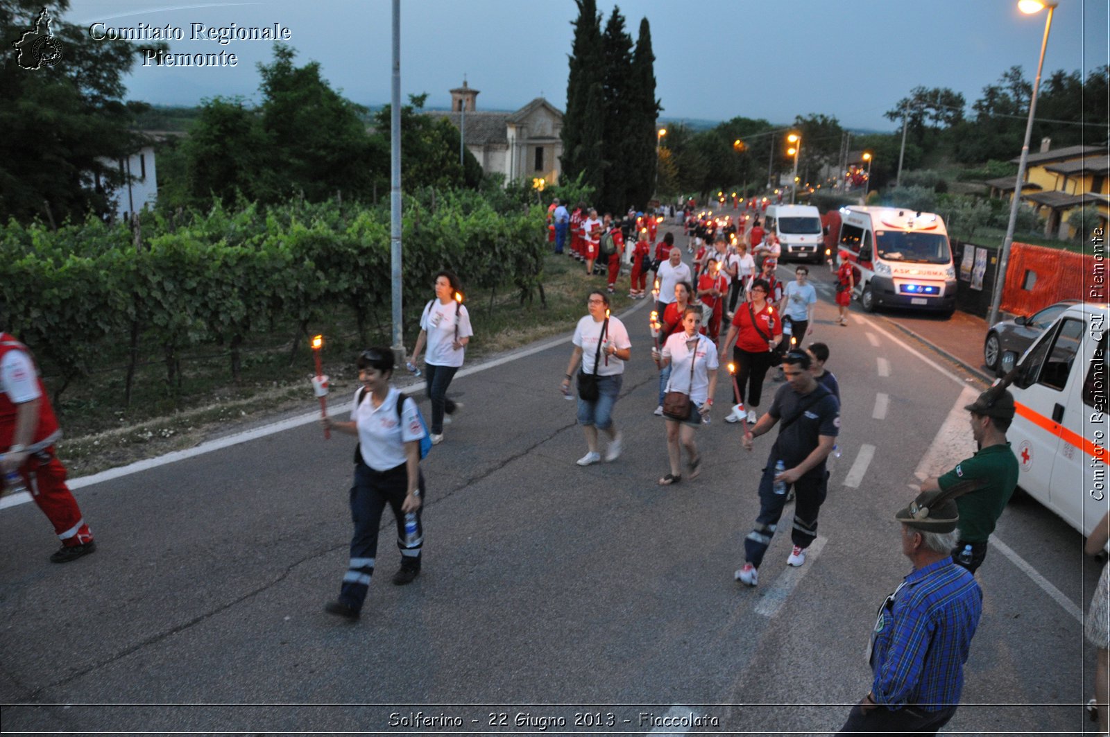 Solferino - 22 Giugno 2013 - Fiaccolata - Croce Rossa Italiana - Comitato Regionale del Piemonte