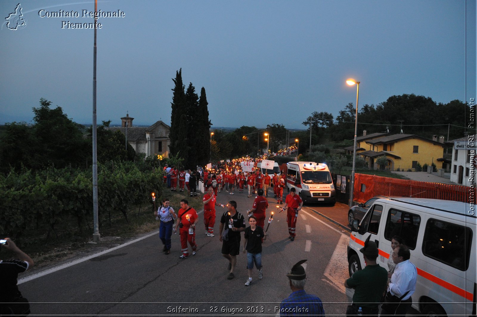 Solferino - 22 Giugno 2013 - Fiaccolata - Croce Rossa Italiana - Comitato Regionale del Piemonte