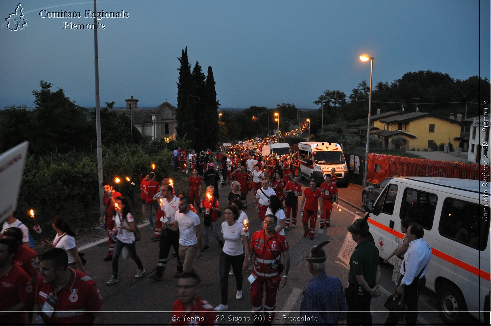 Solferino - 22 Giugno 2013 - Fiaccolata - Croce Rossa Italiana - Comitato Regionale del Piemonte