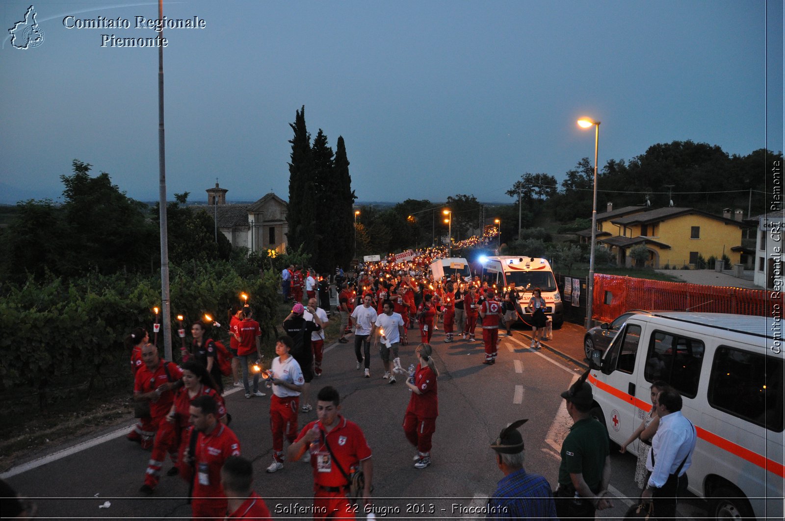 Solferino - 22 Giugno 2013 - Fiaccolata - Croce Rossa Italiana - Comitato Regionale del Piemonte