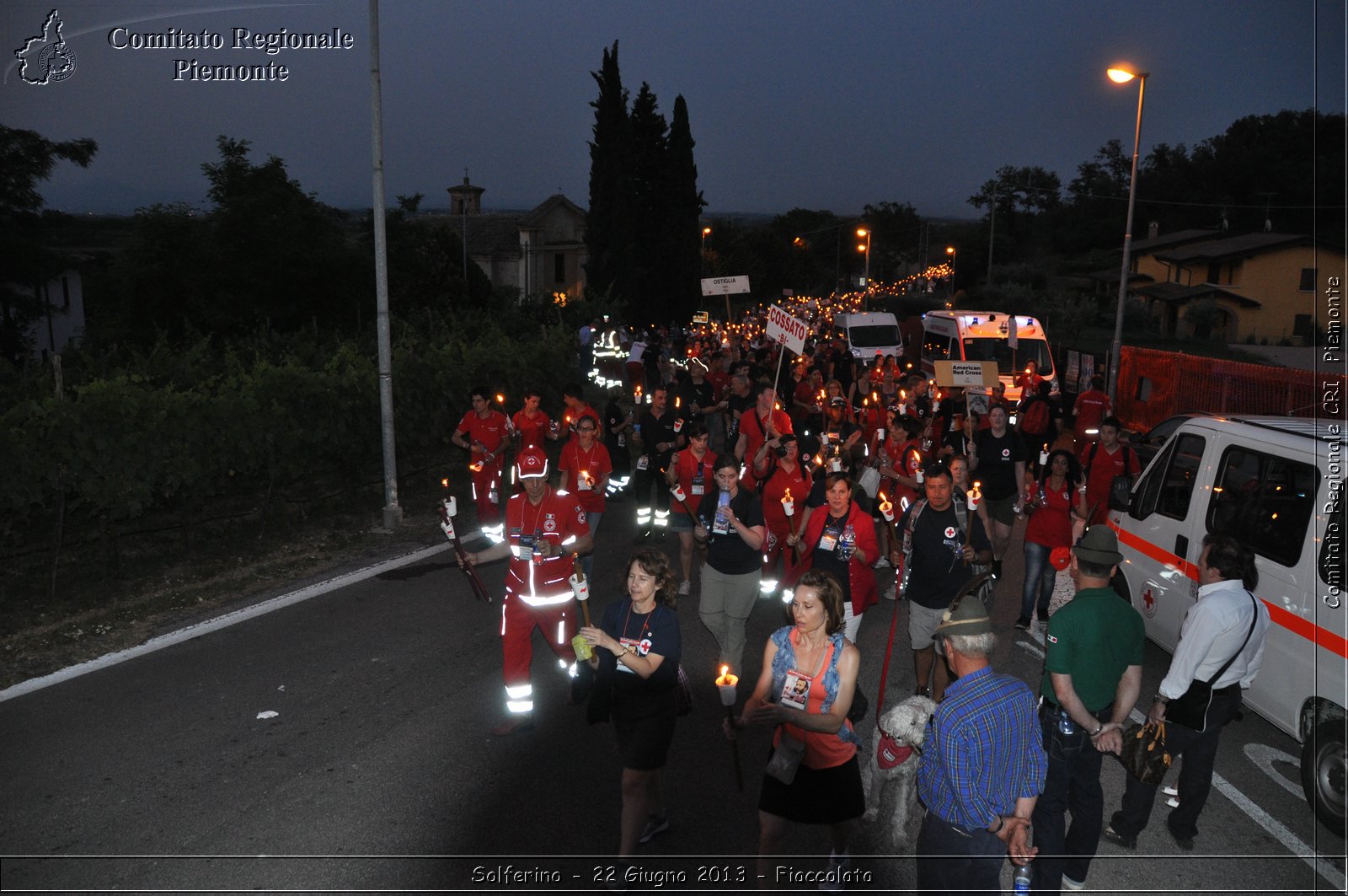 Solferino - 22 Giugno 2013 - Fiaccolata - Croce Rossa Italiana - Comitato Regionale del Piemonte