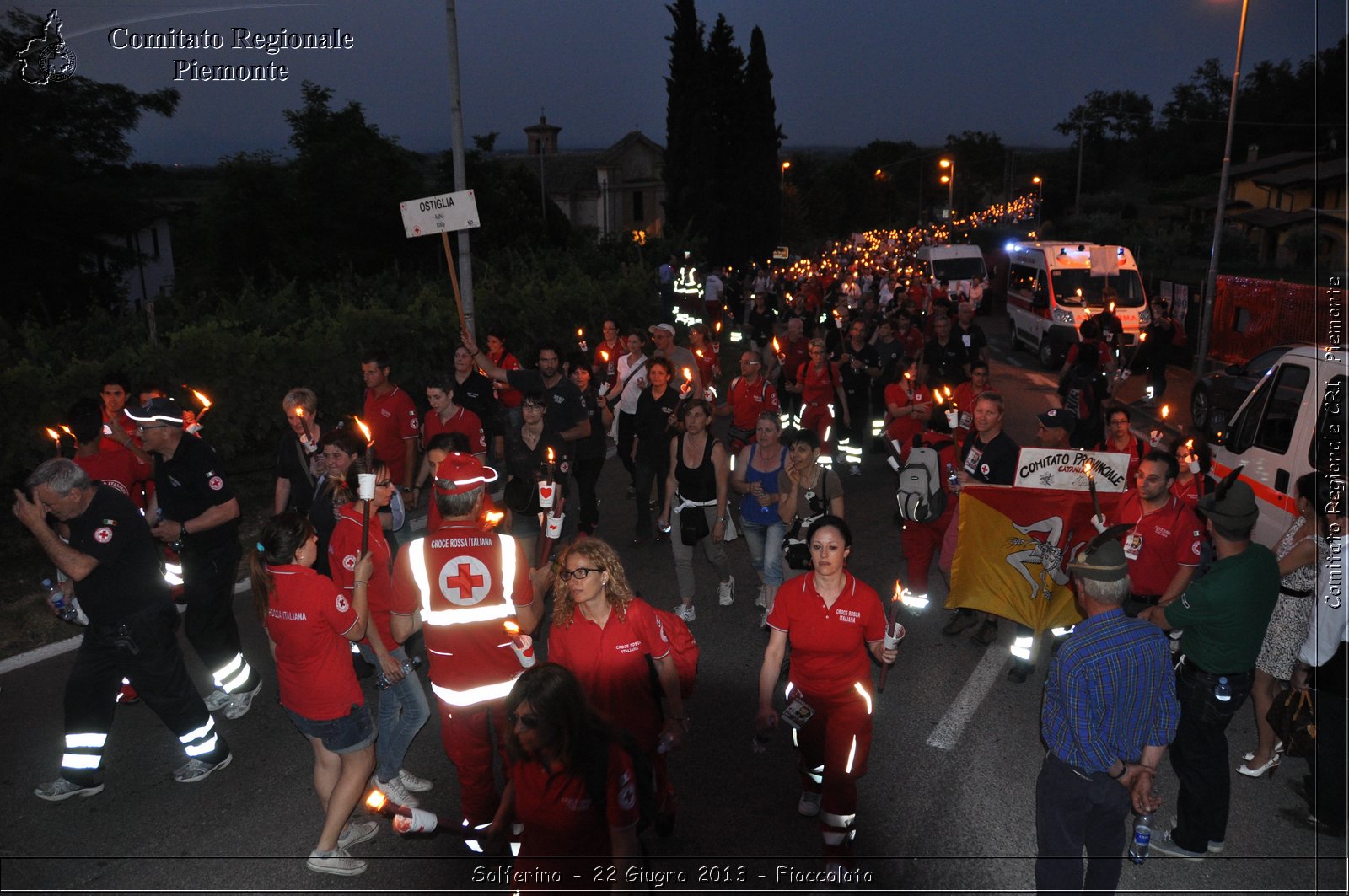 Solferino - 22 Giugno 2013 - Fiaccolata - Croce Rossa Italiana - Comitato Regionale del Piemonte