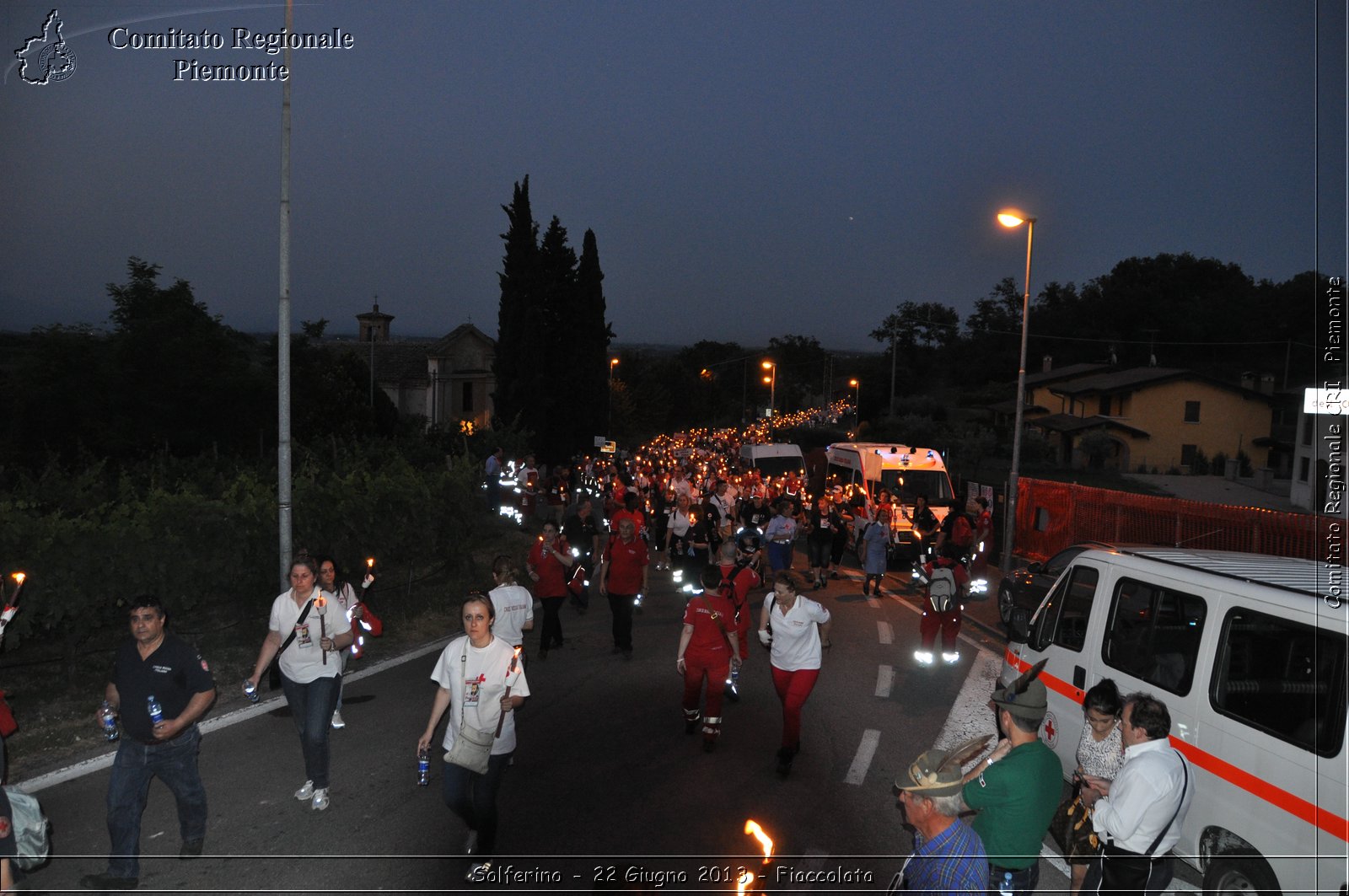 Solferino - 22 Giugno 2013 - Fiaccolata - Croce Rossa Italiana - Comitato Regionale del Piemonte