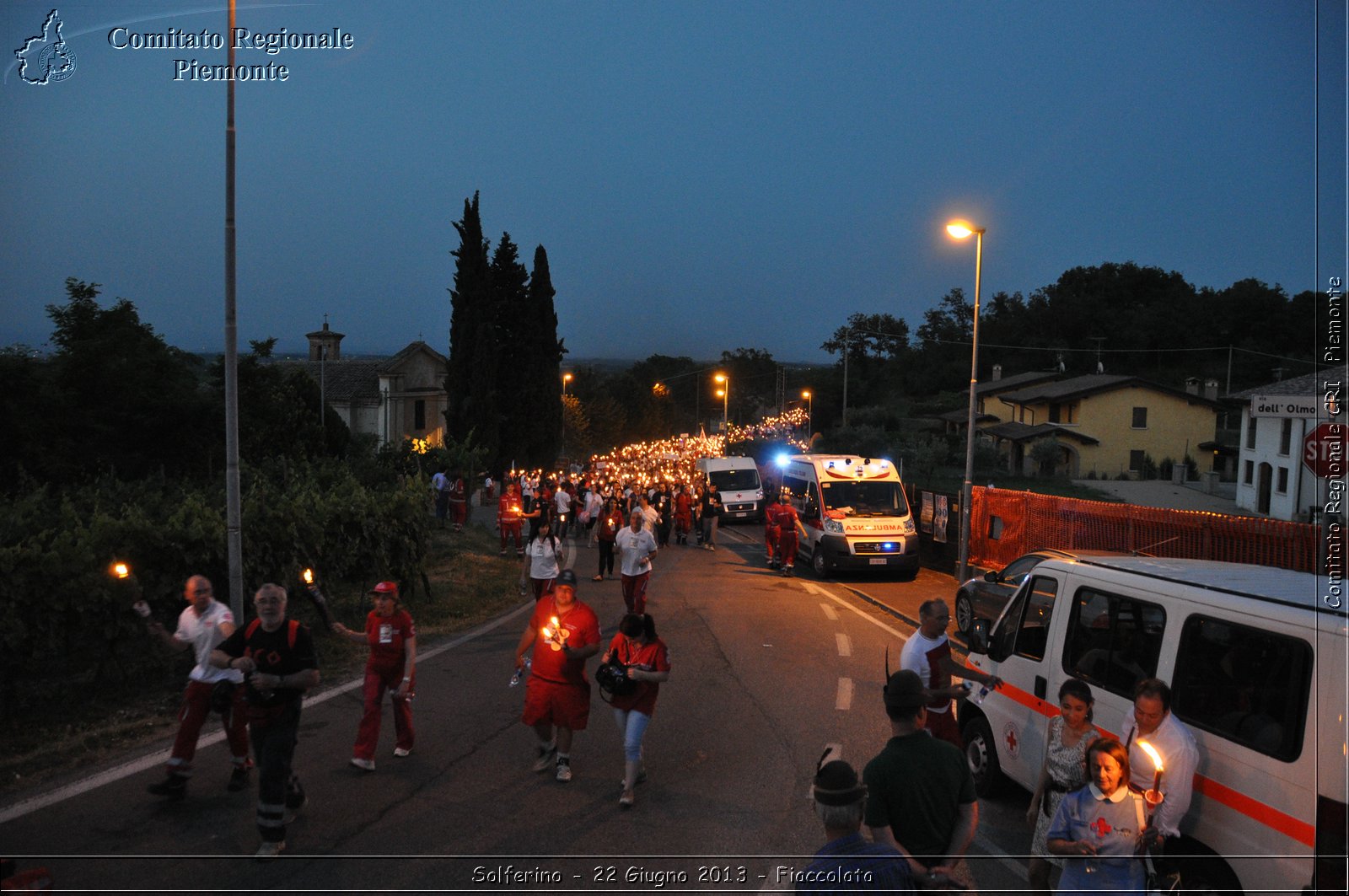 Solferino - 22 Giugno 2013 - Fiaccolata - Croce Rossa Italiana - Comitato Regionale del Piemonte