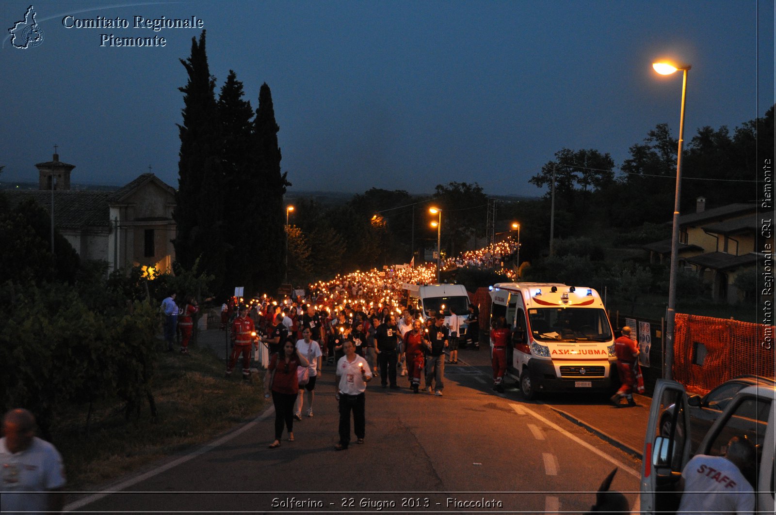 Solferino - 22 Giugno 2013 - Fiaccolata - Croce Rossa Italiana - Comitato Regionale del Piemonte