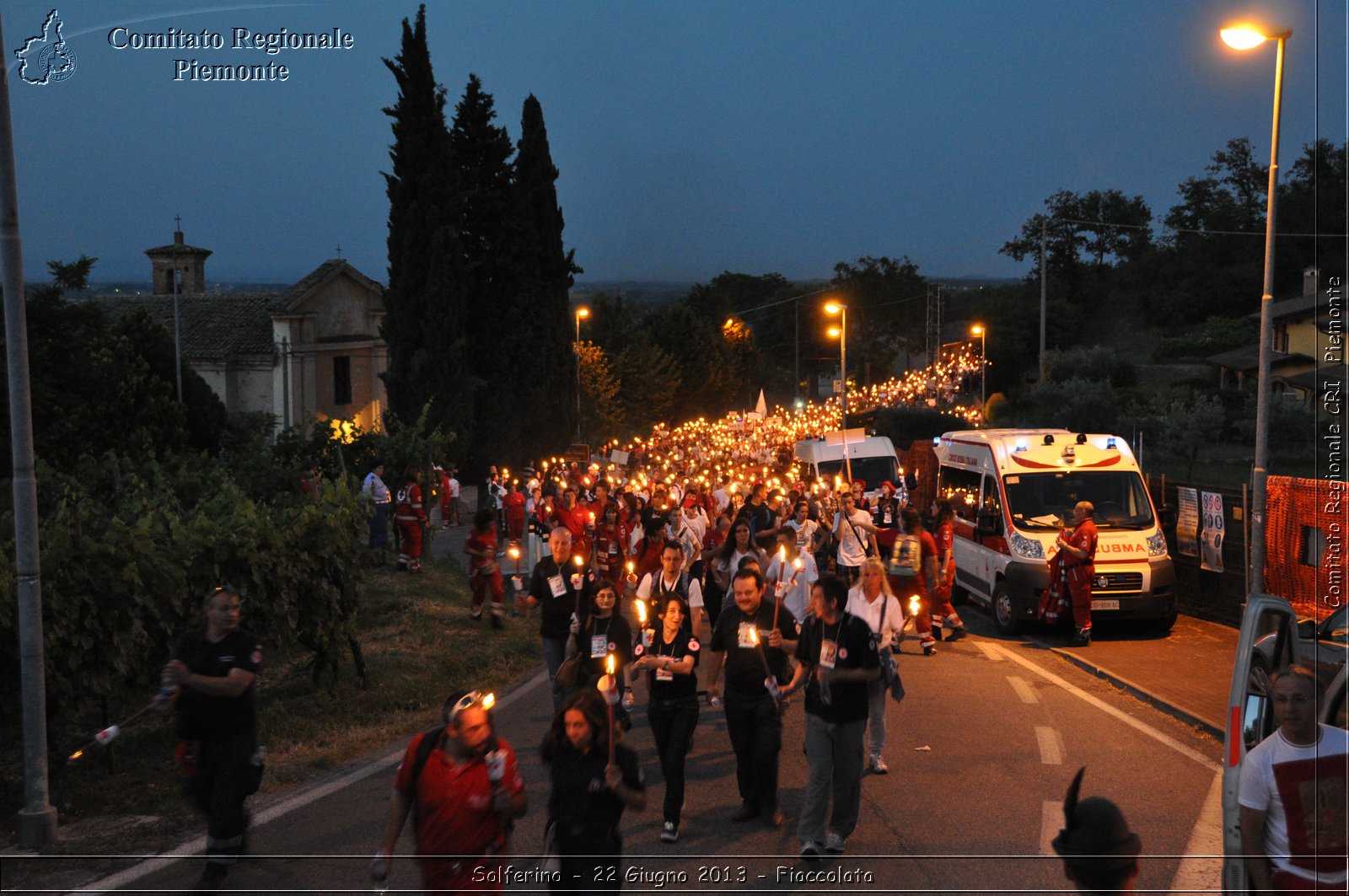 Solferino - 22 Giugno 2013 - Fiaccolata - Croce Rossa Italiana - Comitato Regionale del Piemonte