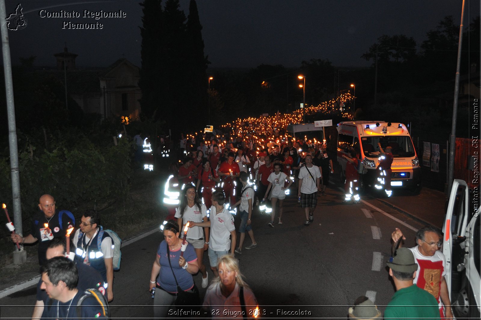 Solferino - 22 Giugno 2013 - Fiaccolata - Croce Rossa Italiana - Comitato Regionale del Piemonte