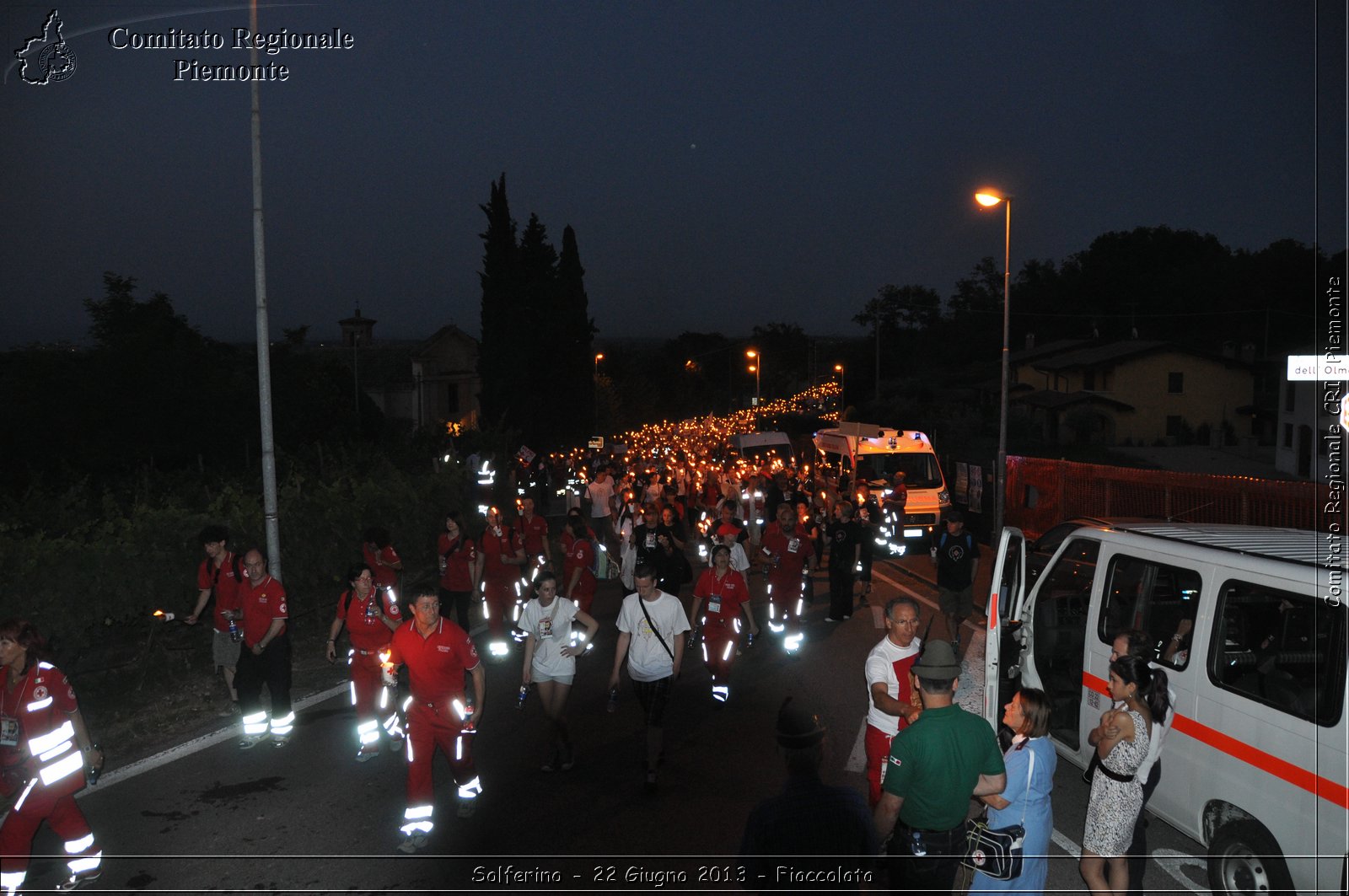 Solferino - 22 Giugno 2013 - Fiaccolata - Croce Rossa Italiana - Comitato Regionale del Piemonte