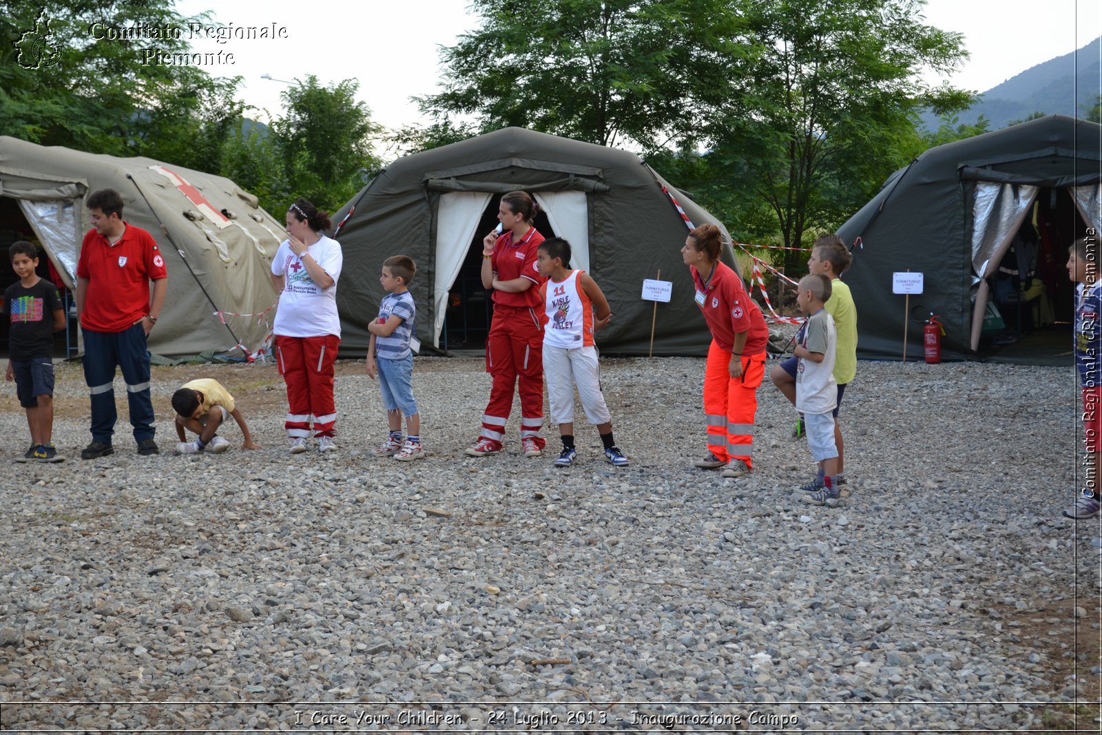 I Care Your Children - 24 Luglio 2013 - Inaugurazione Campo - Croce Rossa Italiana - Comitato Regionale del Piemonte