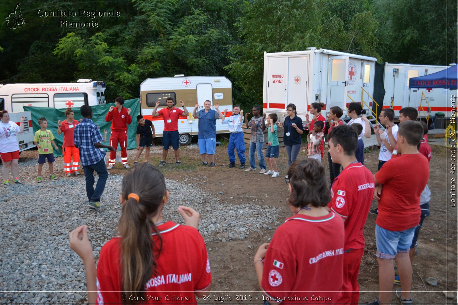 I Care Your Children - 24 Luglio 2013 - Inaugurazione Campo - Croce Rossa Italiana - Comitato Regionale del Piemonte