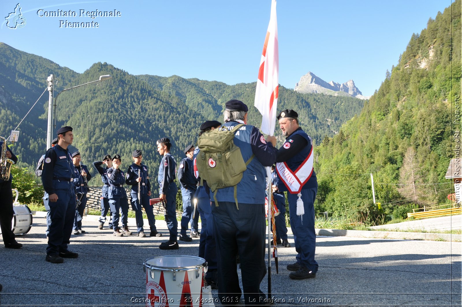 Casteldelfino - 25 Agosto 2013 - La Fanfara in Valvaraita - Croce Rossa Italiana - Comitato Regionale del Piemonte