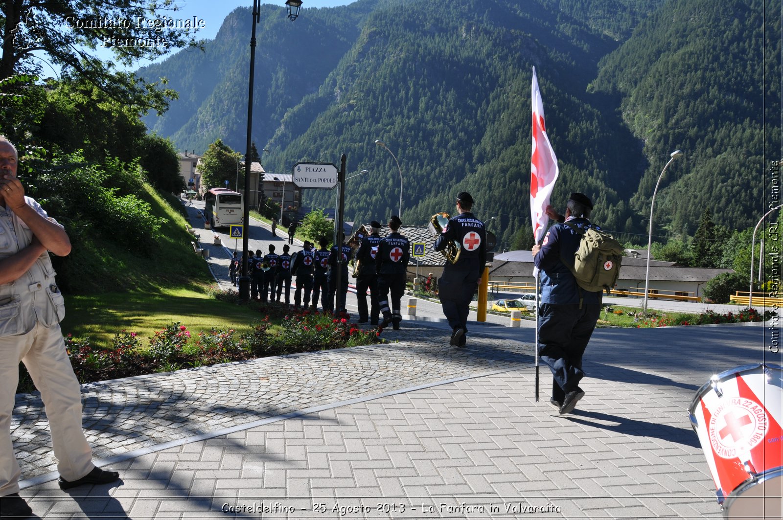 Casteldelfino - 25 Agosto 2013 - La Fanfara in Valvaraita - Croce Rossa Italiana - Comitato Regionale del Piemonte