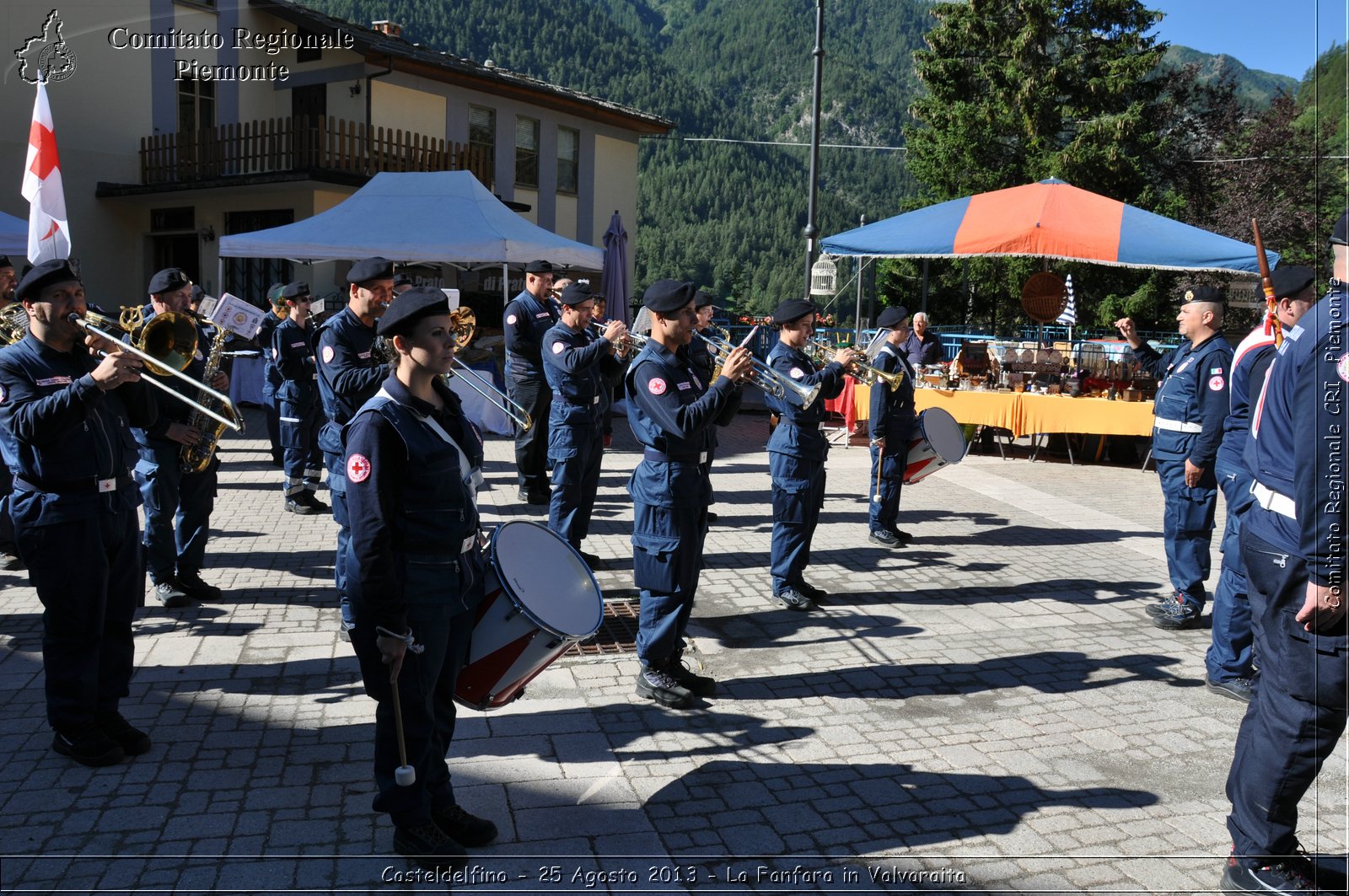 Casteldelfino - 25 Agosto 2013 - La Fanfara in Valvaraita - Croce Rossa Italiana - Comitato Regionale del Piemonte