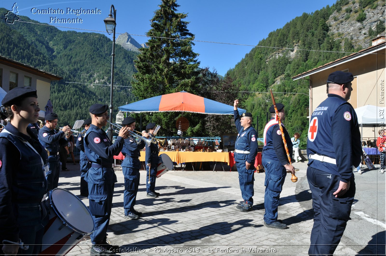 Casteldelfino - 25 Agosto 2013 - La Fanfara in Valvaraita - Croce Rossa Italiana - Comitato Regionale del Piemonte