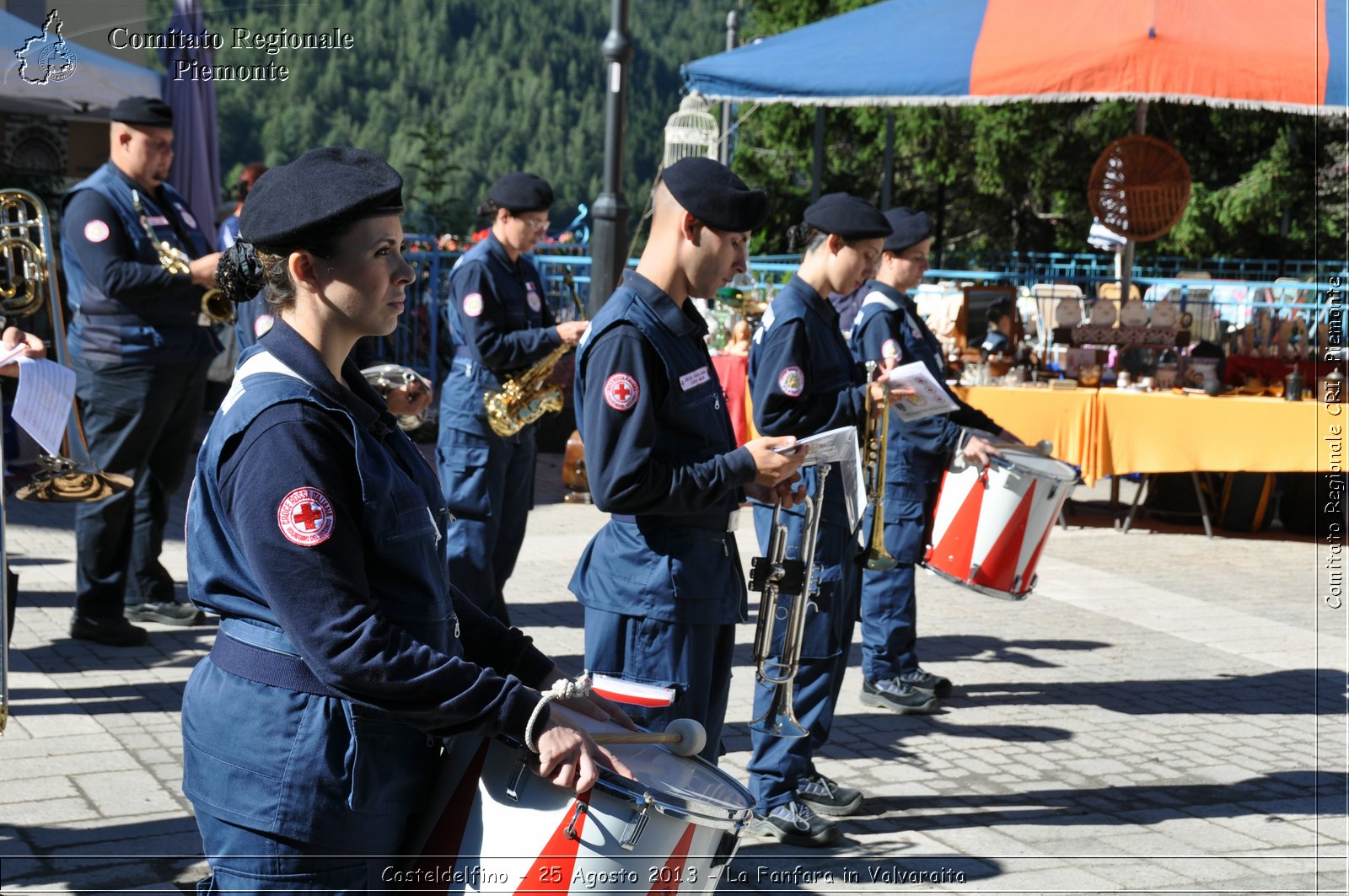 Casteldelfino - 25 Agosto 2013 - La Fanfara in Valvaraita - Croce Rossa Italiana - Comitato Regionale del Piemonte