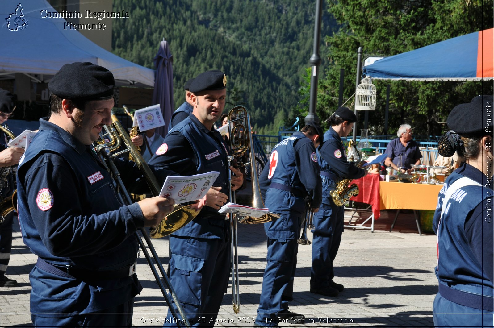 Casteldelfino - 25 Agosto 2013 - La Fanfara in Valvaraita - Croce Rossa Italiana - Comitato Regionale del Piemonte