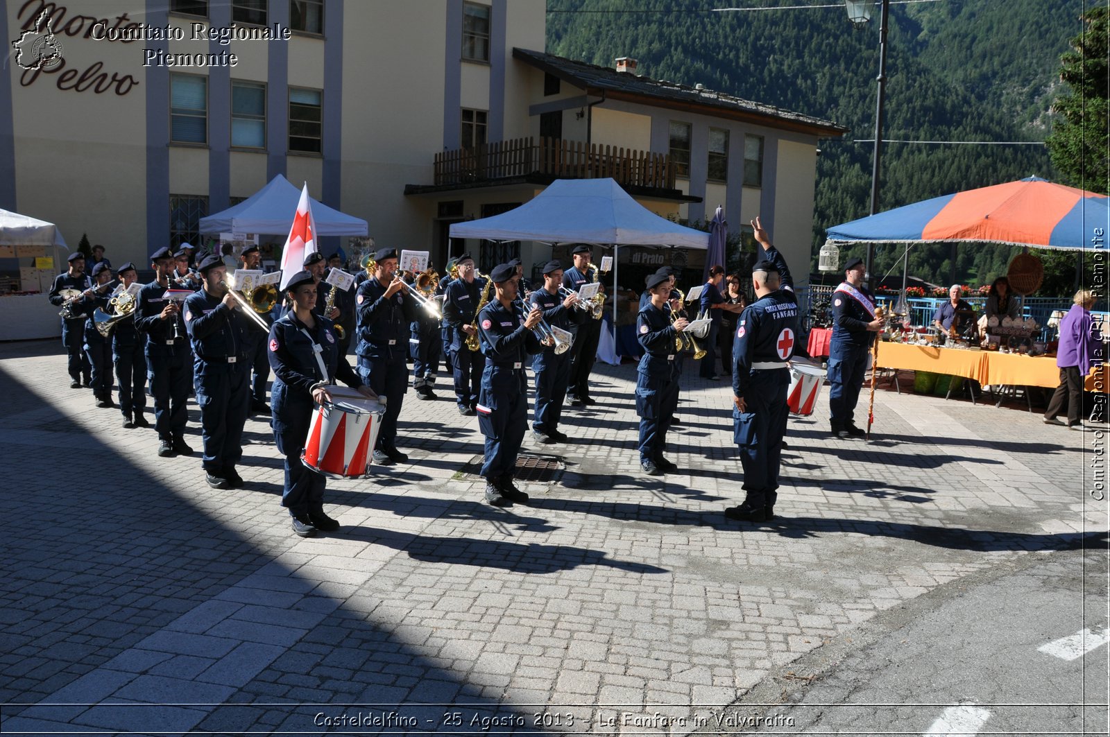 Casteldelfino - 25 Agosto 2013 - La Fanfara in Valvaraita - Croce Rossa Italiana - Comitato Regionale del Piemonte