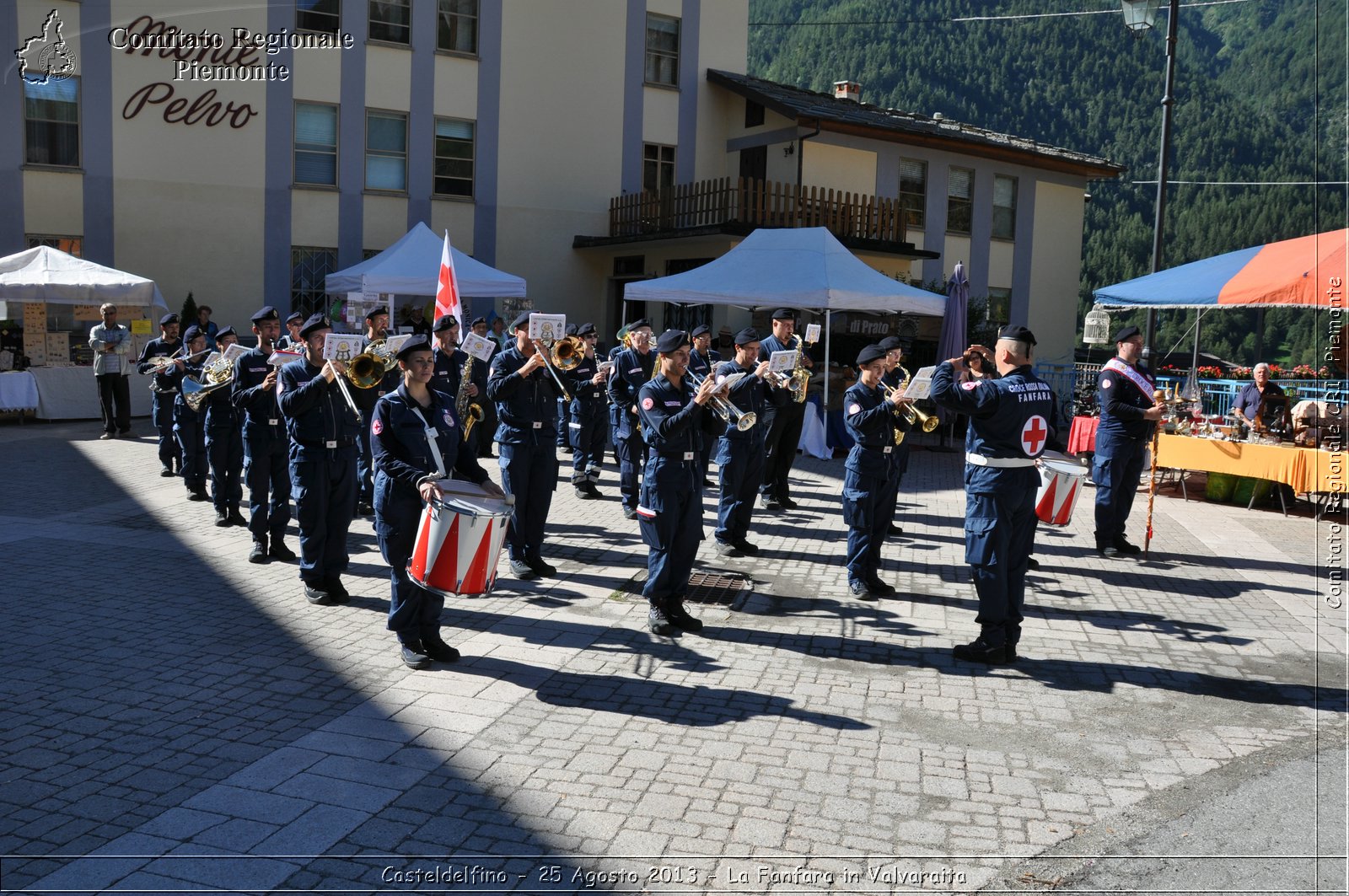 Casteldelfino - 25 Agosto 2013 - La Fanfara in Valvaraita - Croce Rossa Italiana - Comitato Regionale del Piemonte