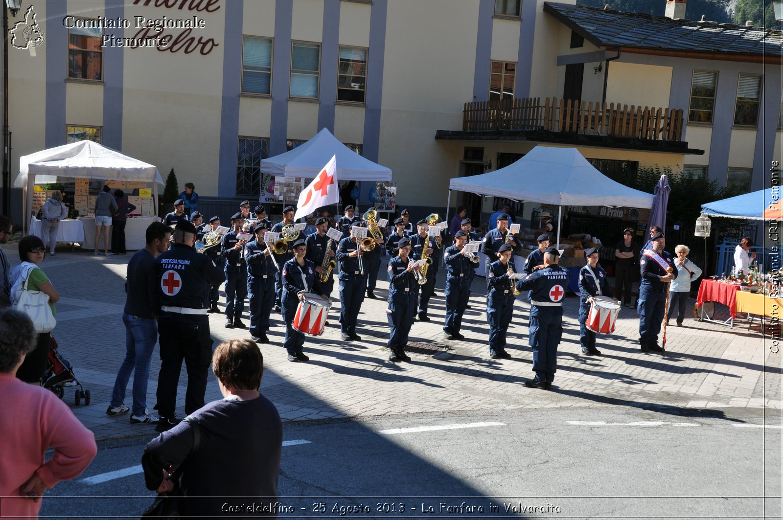 Casteldelfino - 25 Agosto 2013 - La Fanfara in Valvaraita - Croce Rossa Italiana - Comitato Regionale del Piemonte