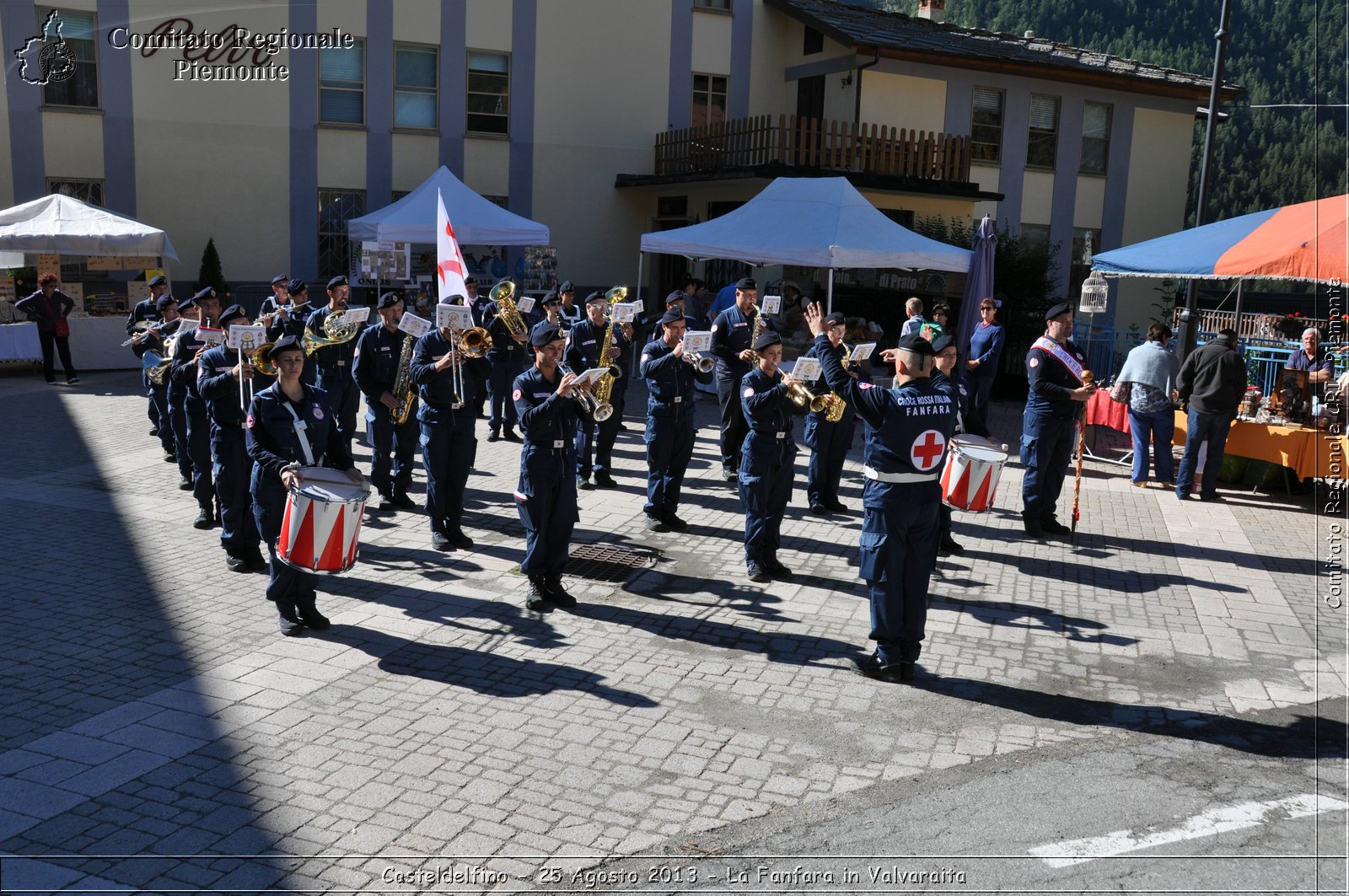 Casteldelfino - 25 Agosto 2013 - La Fanfara in Valvaraita - Croce Rossa Italiana - Comitato Regionale del Piemonte