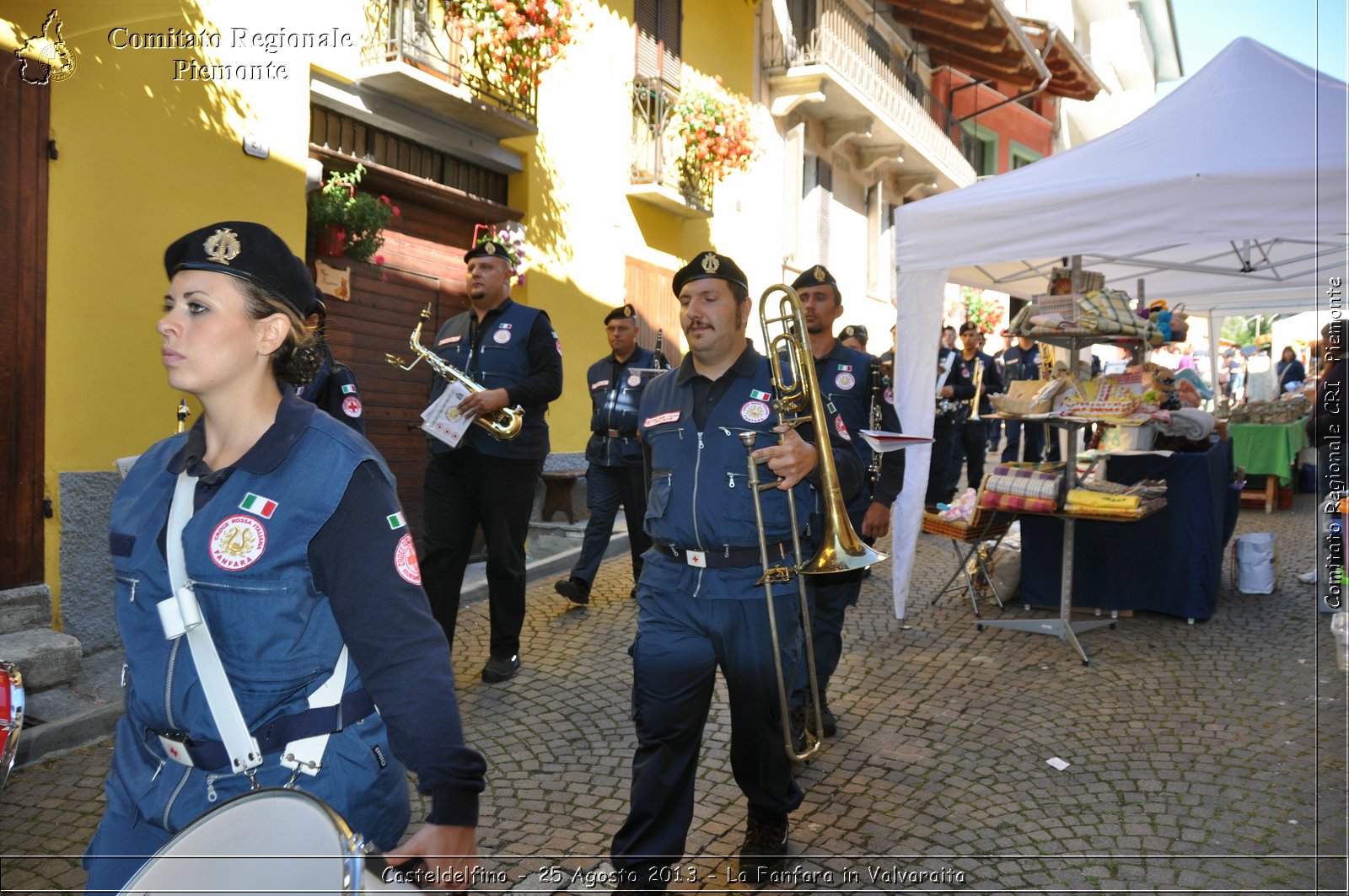 Casteldelfino - 25 Agosto 2013 - La Fanfara in Valvaraita - Croce Rossa Italiana - Comitato Regionale del Piemonte