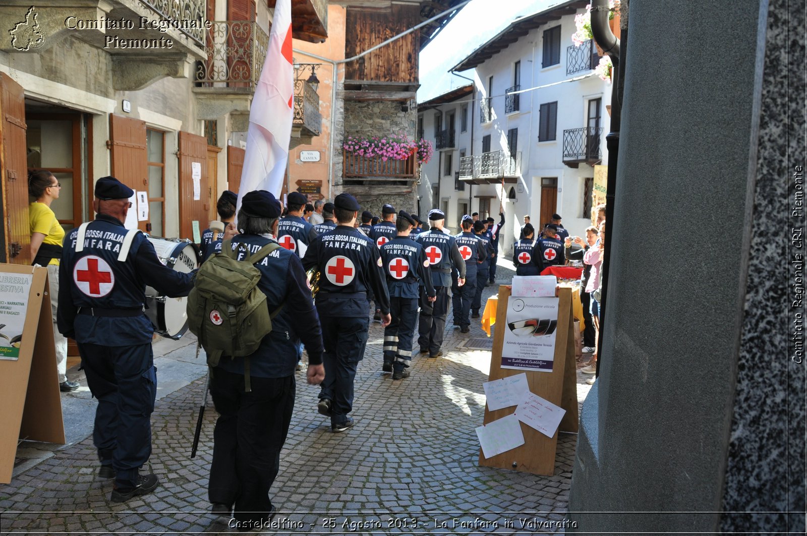 Casteldelfino - 25 Agosto 2013 - La Fanfara in Valvaraita - Croce Rossa Italiana - Comitato Regionale del Piemonte