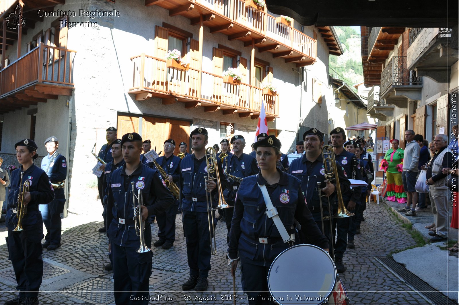 Casteldelfino - 25 Agosto 2013 - La Fanfara in Valvaraita - Croce Rossa Italiana - Comitato Regionale del Piemonte