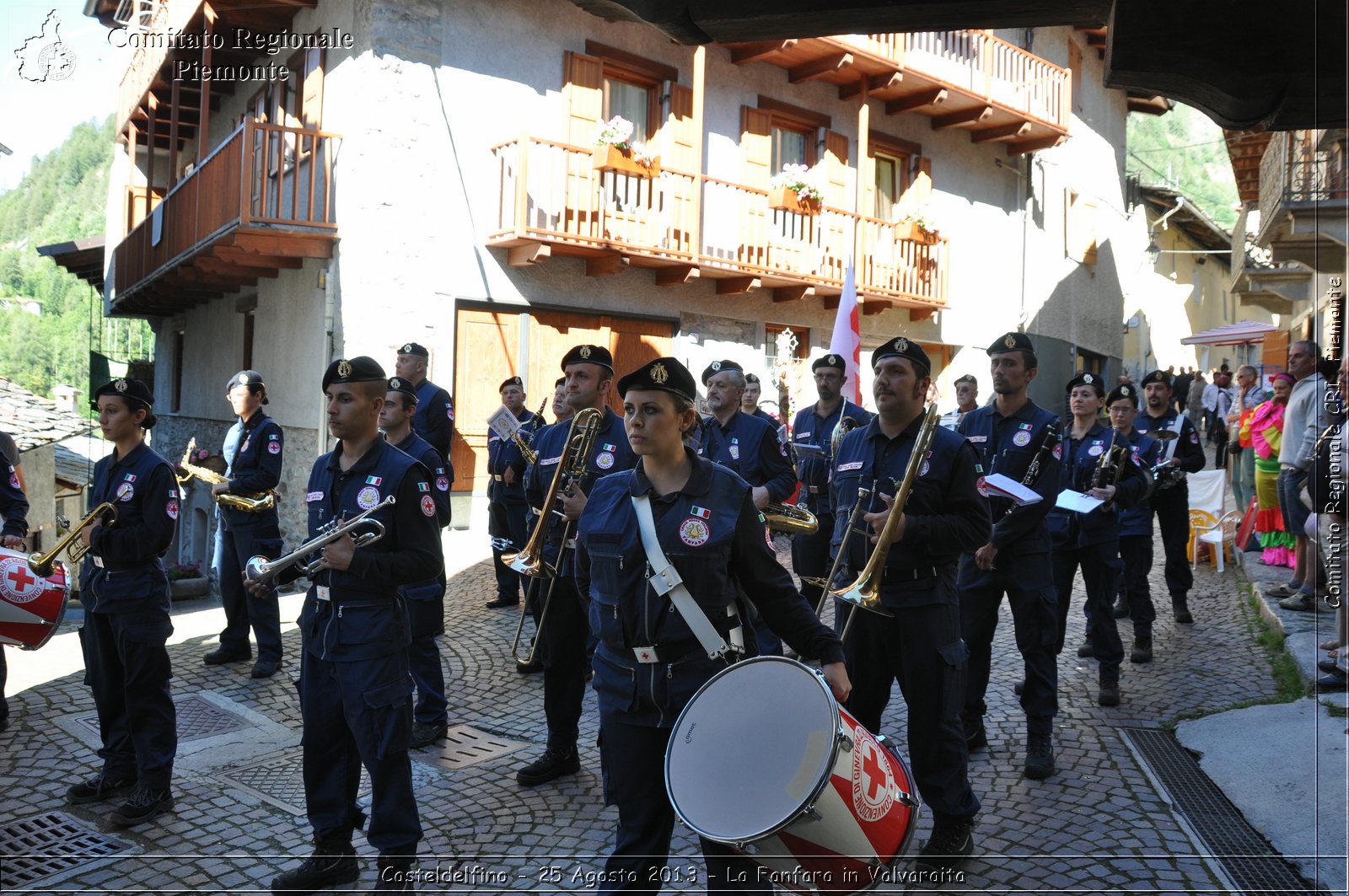 Casteldelfino - 25 Agosto 2013 - La Fanfara in Valvaraita - Croce Rossa Italiana - Comitato Regionale del Piemonte