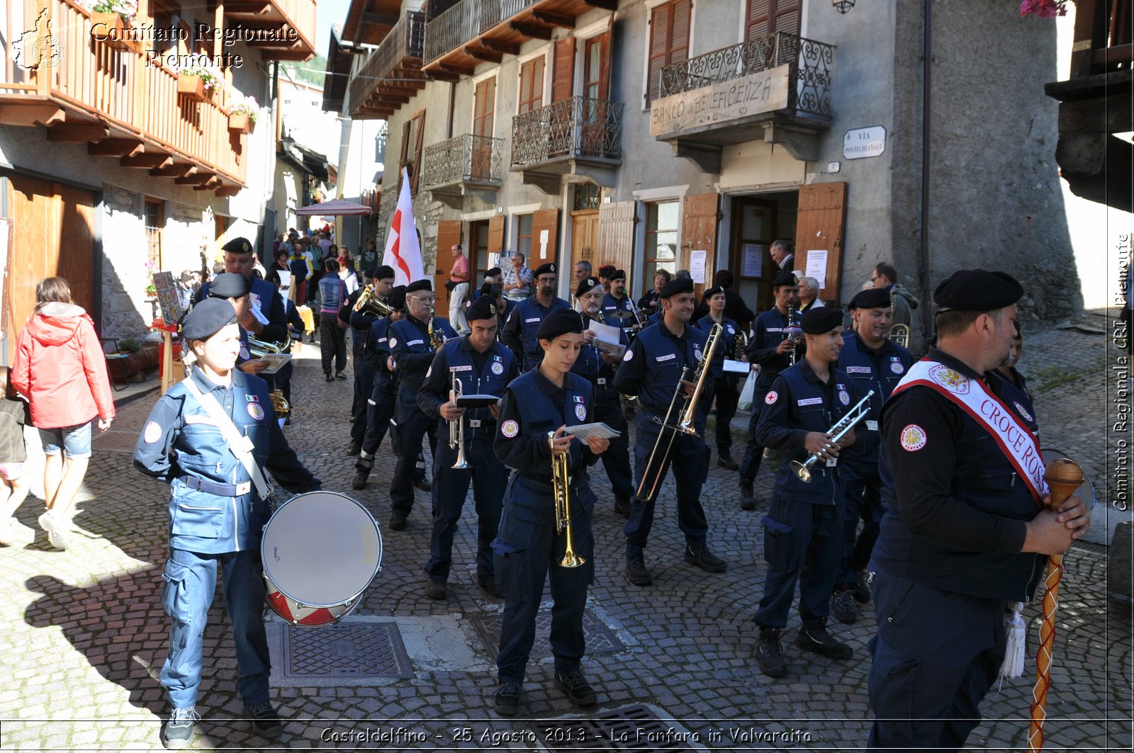 Casteldelfino - 25 Agosto 2013 - La Fanfara in Valvaraita - Croce Rossa Italiana - Comitato Regionale del Piemonte