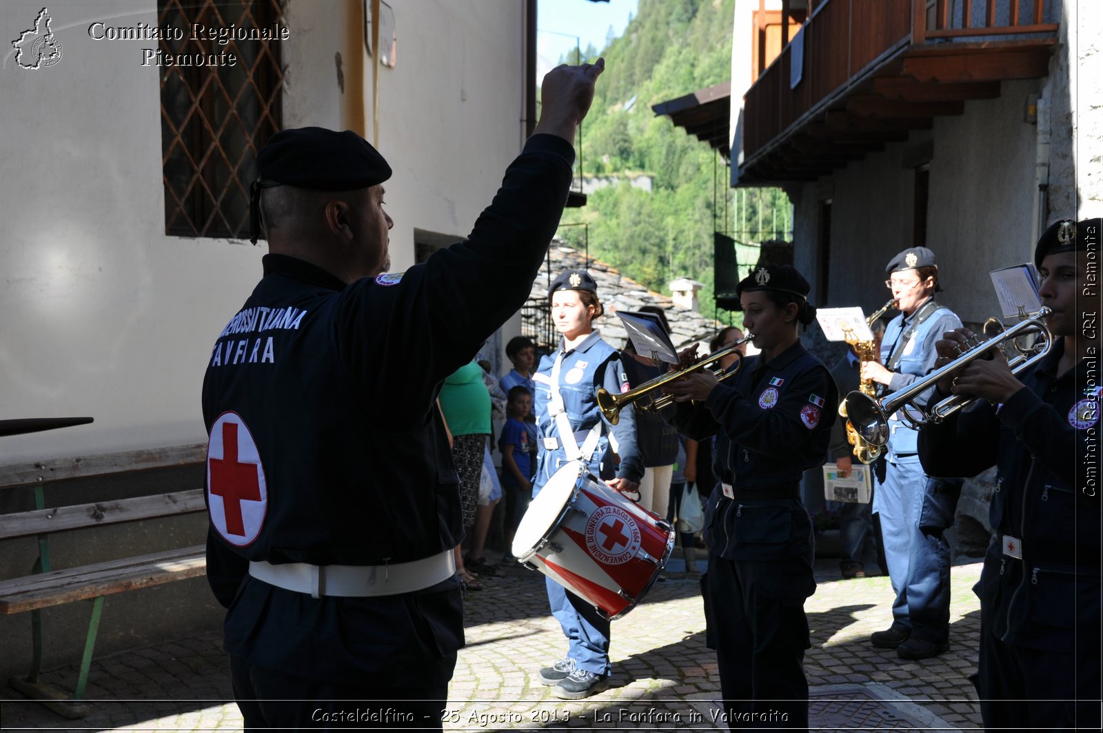 Casteldelfino - 25 Agosto 2013 - La Fanfara in Valvaraita - Croce Rossa Italiana - Comitato Regionale del Piemonte