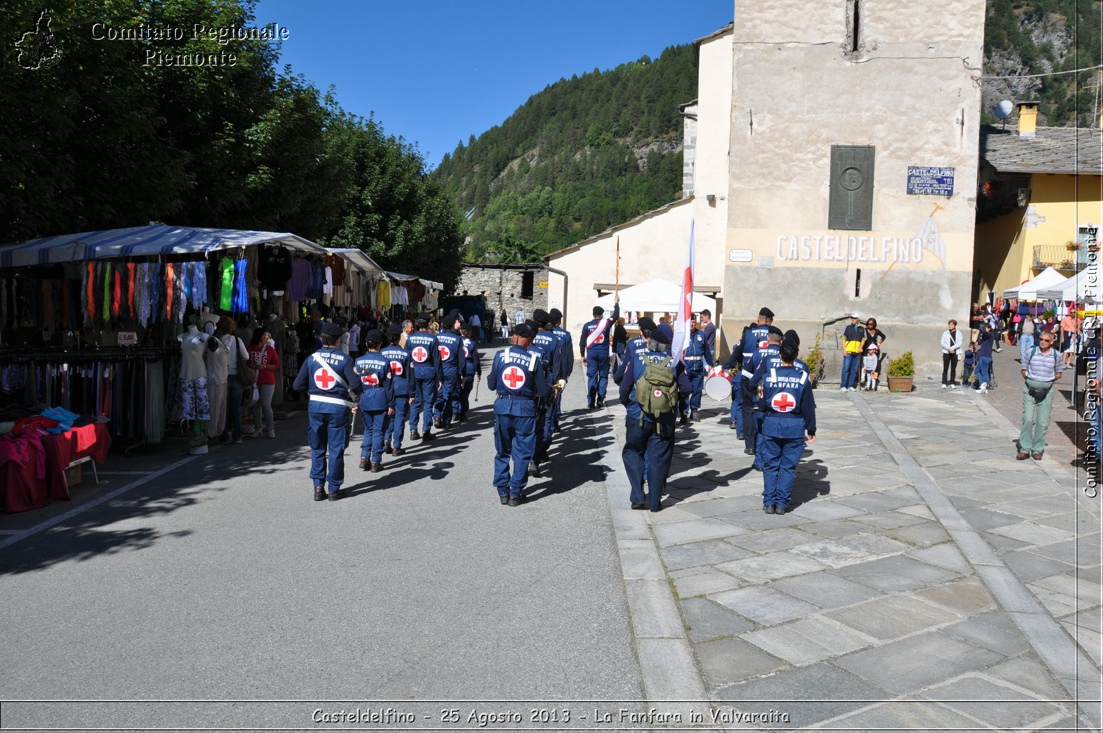 Casteldelfino - 25 Agosto 2013 - La Fanfara in Valvaraita - Croce Rossa Italiana - Comitato Regionale del Piemonte