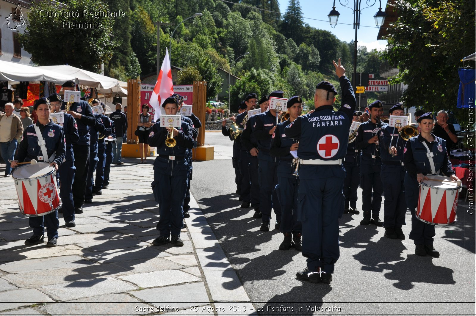 Casteldelfino - 25 Agosto 2013 - La Fanfara in Valvaraita - Croce Rossa Italiana - Comitato Regionale del Piemonte