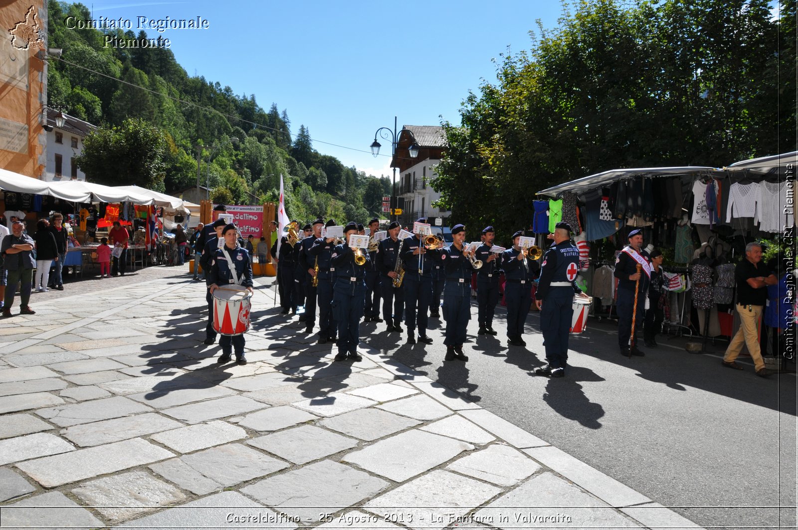 Casteldelfino - 25 Agosto 2013 - La Fanfara in Valvaraita - Croce Rossa Italiana - Comitato Regionale del Piemonte