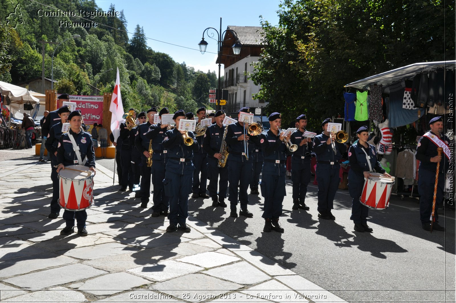 Casteldelfino - 25 Agosto 2013 - La Fanfara in Valvaraita - Croce Rossa Italiana - Comitato Regionale del Piemonte