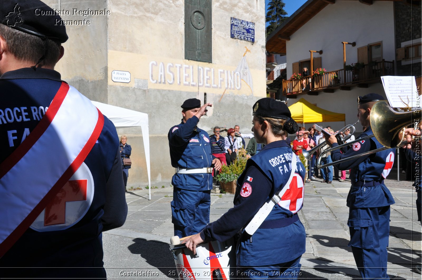 Casteldelfino - 25 Agosto 2013 - La Fanfara in Valvaraita - Croce Rossa Italiana - Comitato Regionale del Piemonte