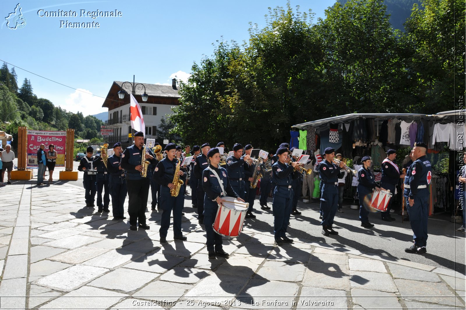 Casteldelfino - 25 Agosto 2013 - La Fanfara in Valvaraita - Croce Rossa Italiana - Comitato Regionale del Piemonte