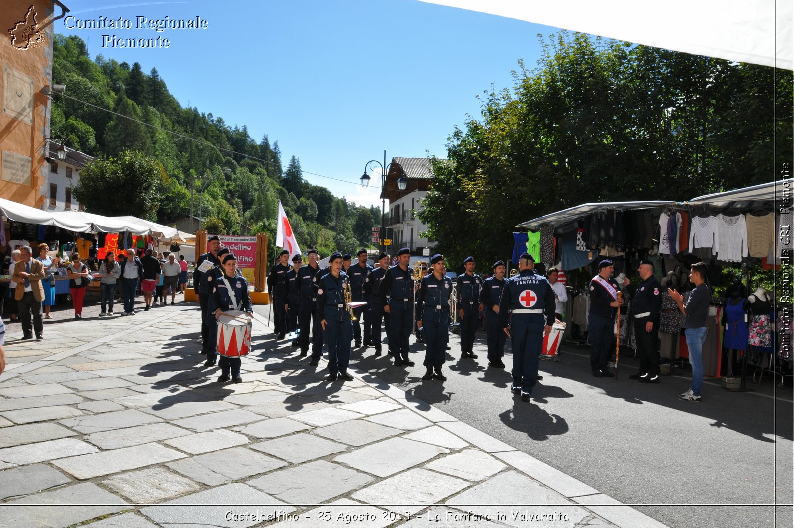 Casteldelfino - 25 Agosto 2013 - La Fanfara in Valvaraita - Croce Rossa Italiana - Comitato Regionale del Piemonte