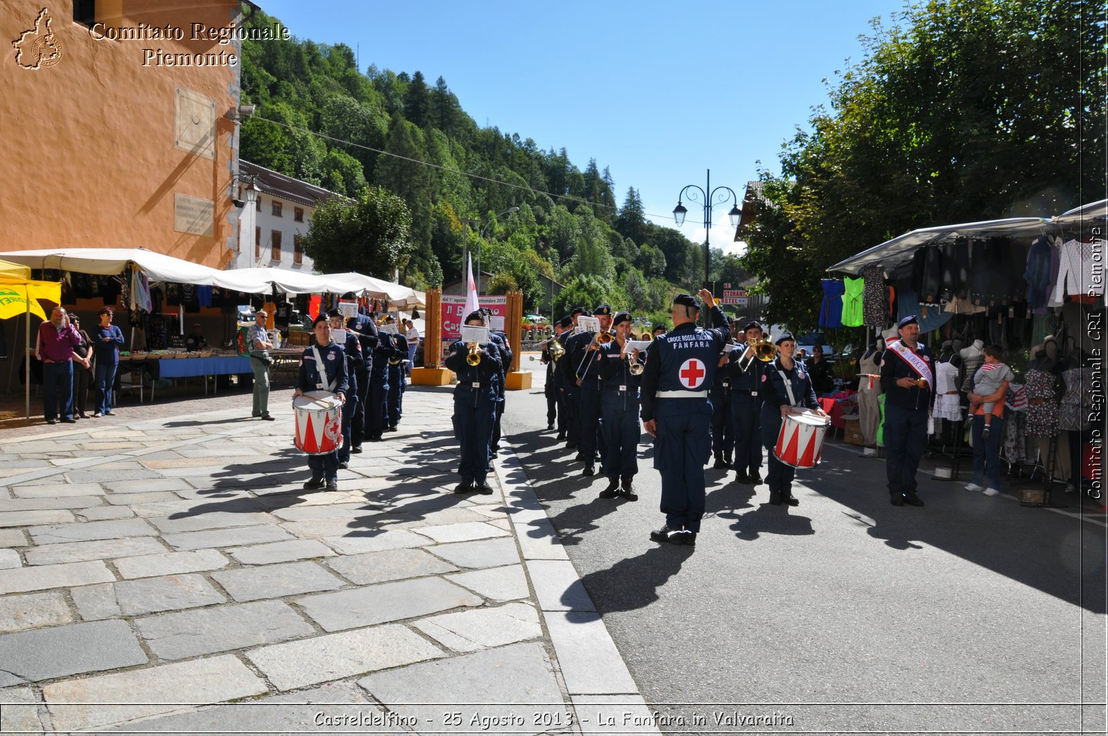 Casteldelfino - 25 Agosto 2013 - La Fanfara in Valvaraita - Croce Rossa Italiana - Comitato Regionale del Piemonte