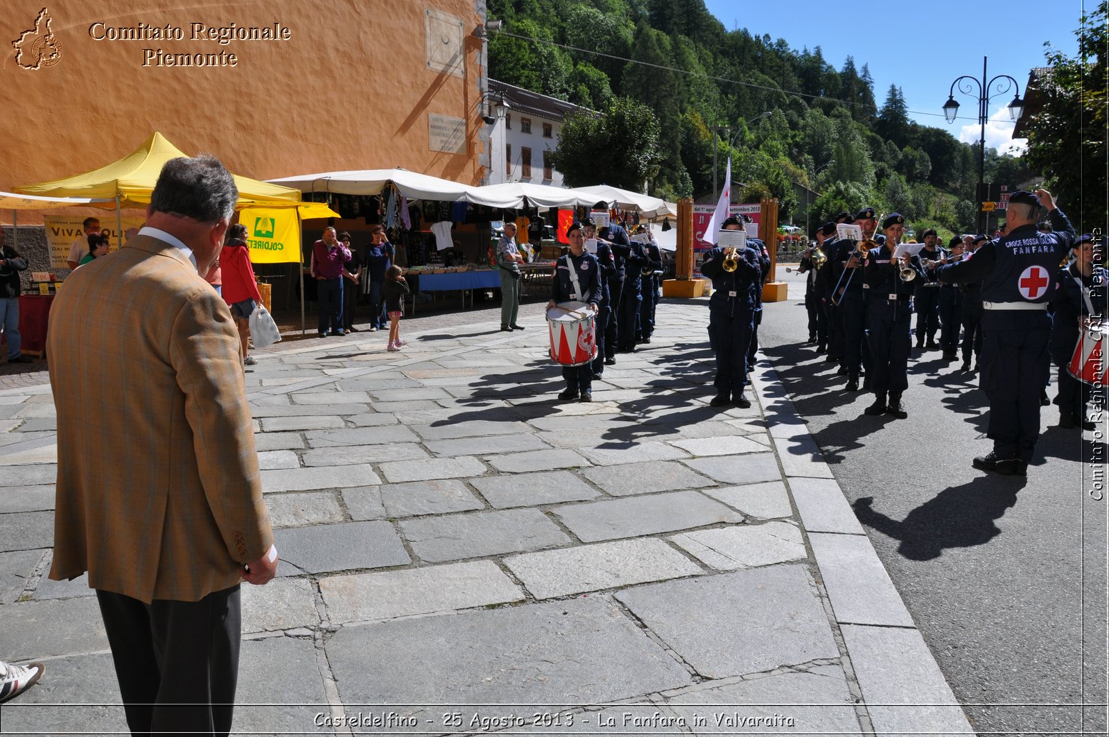 Casteldelfino - 25 Agosto 2013 - La Fanfara in Valvaraita - Croce Rossa Italiana - Comitato Regionale del Piemonte