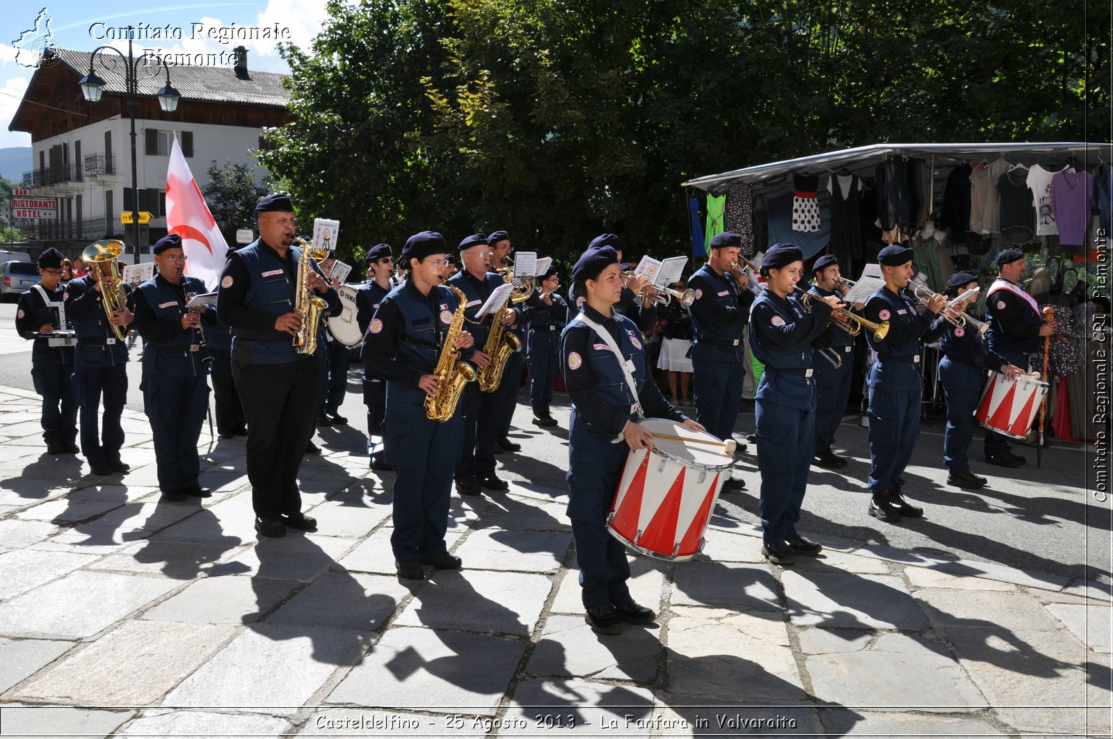 Casteldelfino - 25 Agosto 2013 - La Fanfara in Valvaraita - Croce Rossa Italiana - Comitato Regionale del Piemonte