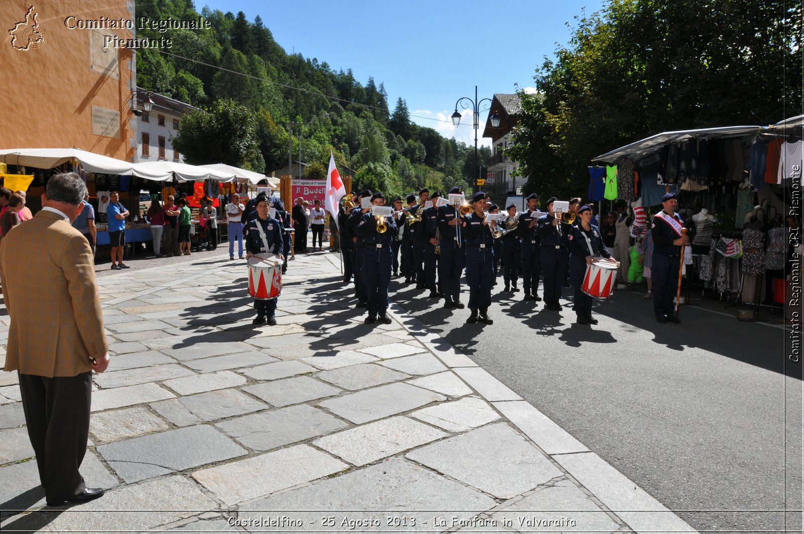 Casteldelfino - 25 Agosto 2013 - La Fanfara in Valvaraita - Croce Rossa Italiana - Comitato Regionale del Piemonte