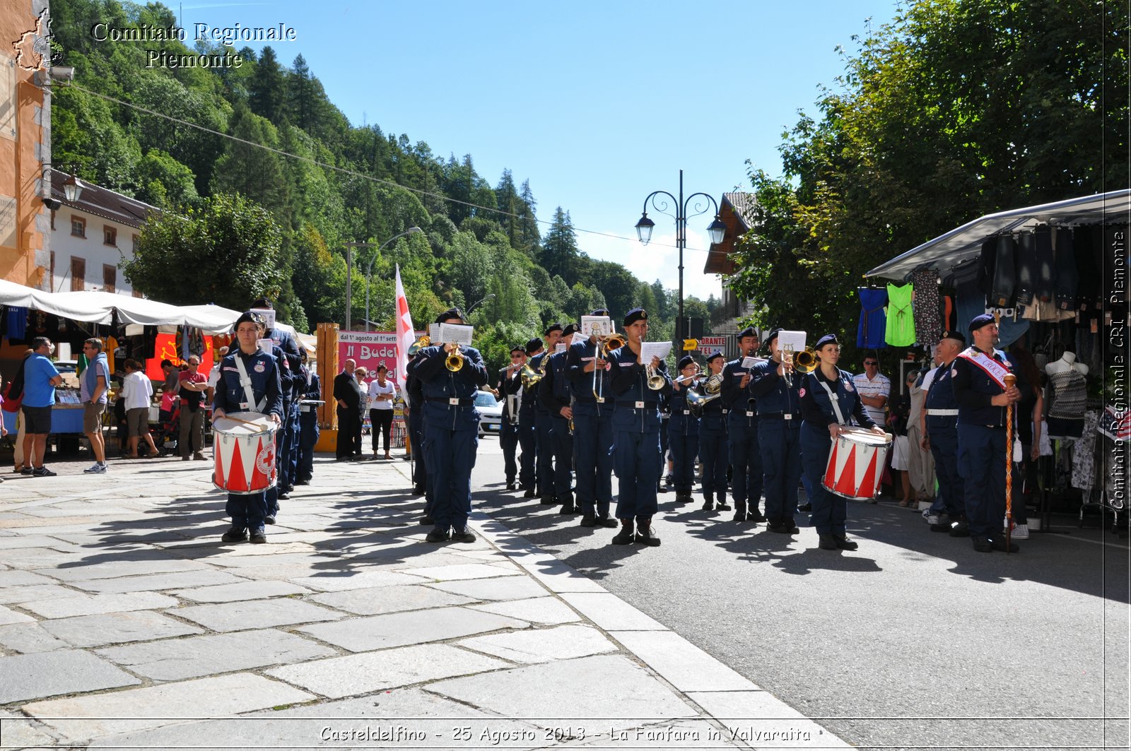 Casteldelfino - 25 Agosto 2013 - La Fanfara in Valvaraita - Croce Rossa Italiana - Comitato Regionale del Piemonte