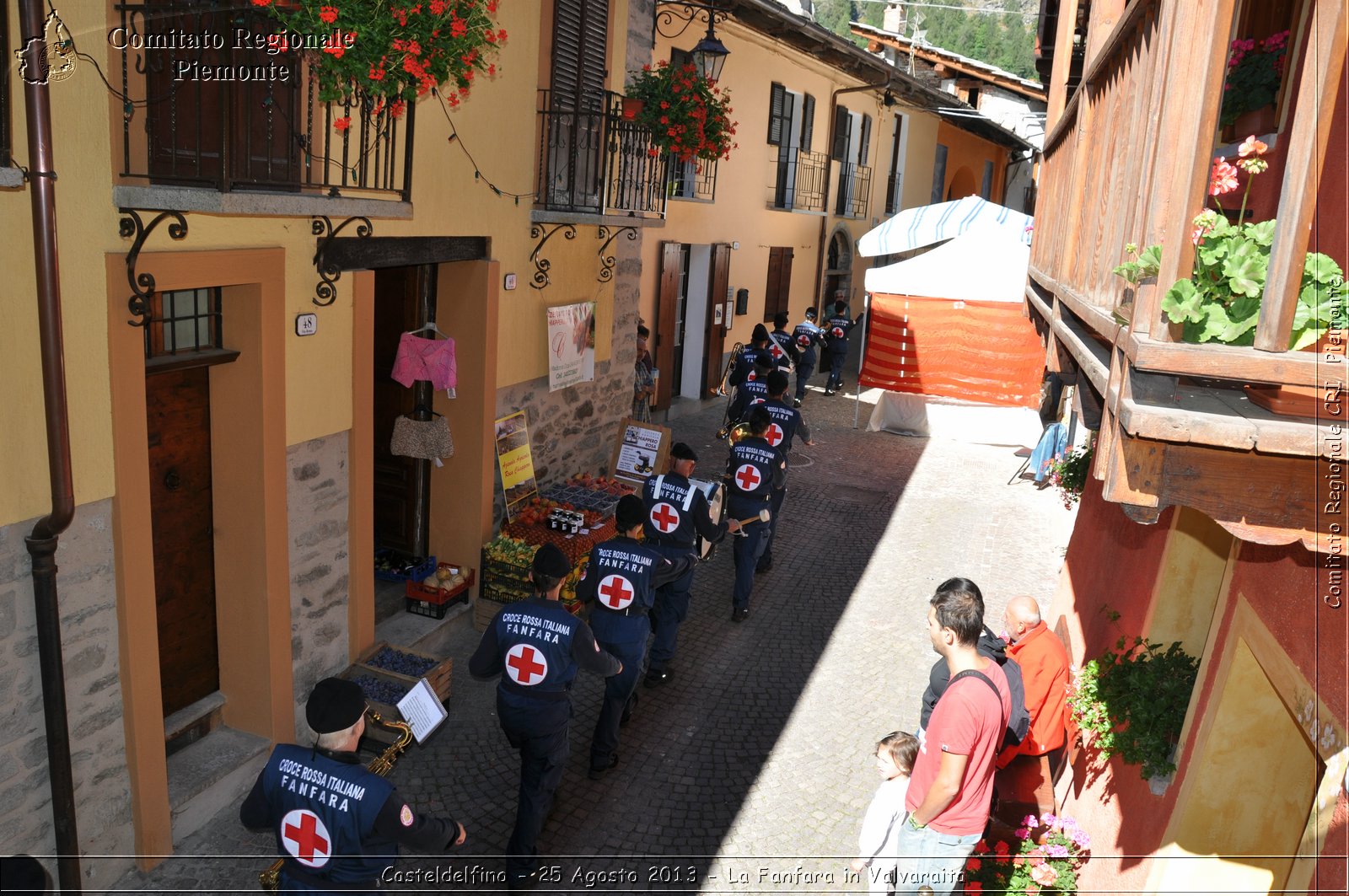 Casteldelfino - 25 Agosto 2013 - La Fanfara in Valvaraita - Croce Rossa Italiana - Comitato Regionale del Piemonte