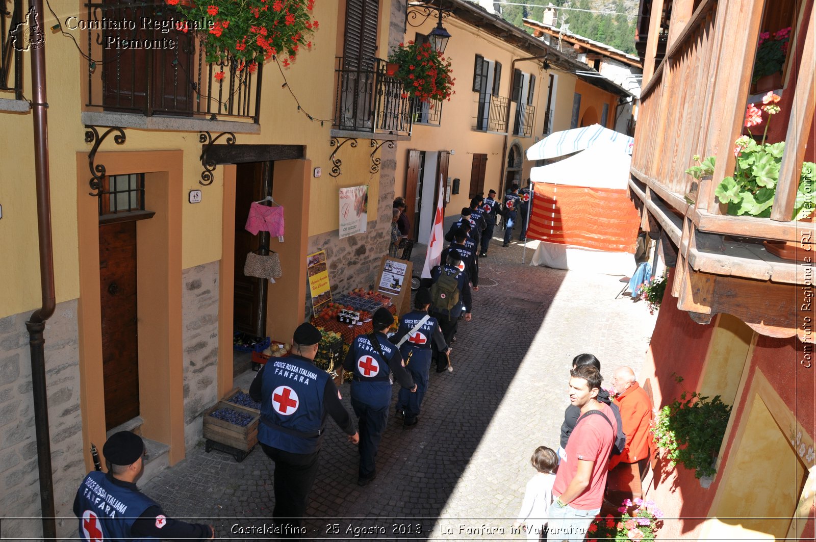 Casteldelfino - 25 Agosto 2013 - La Fanfara in Valvaraita - Croce Rossa Italiana - Comitato Regionale del Piemonte