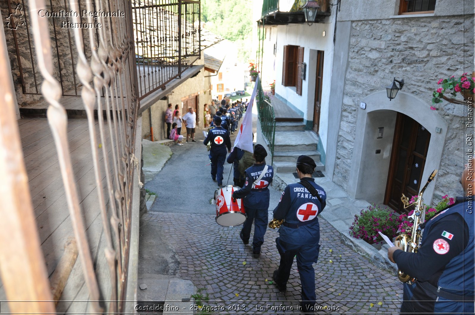 Casteldelfino - 25 Agosto 2013 - La Fanfara in Valvaraita - Croce Rossa Italiana - Comitato Regionale del Piemonte