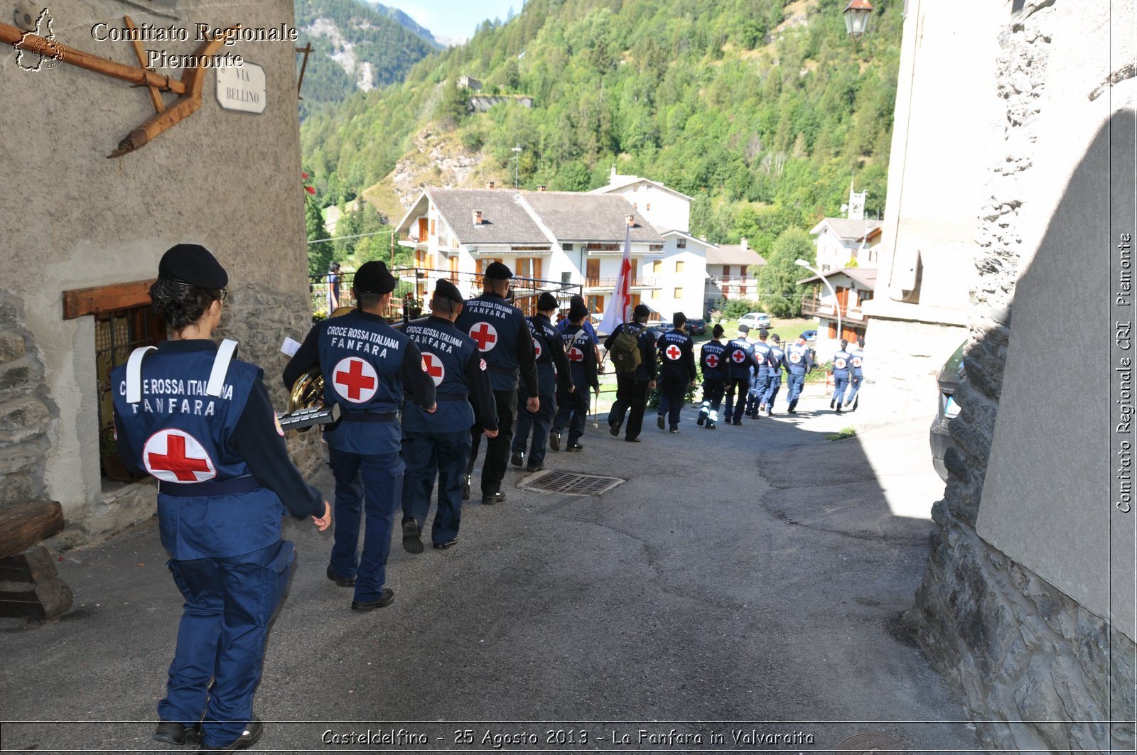 Casteldelfino - 25 Agosto 2013 - La Fanfara in Valvaraita - Croce Rossa Italiana - Comitato Regionale del Piemonte