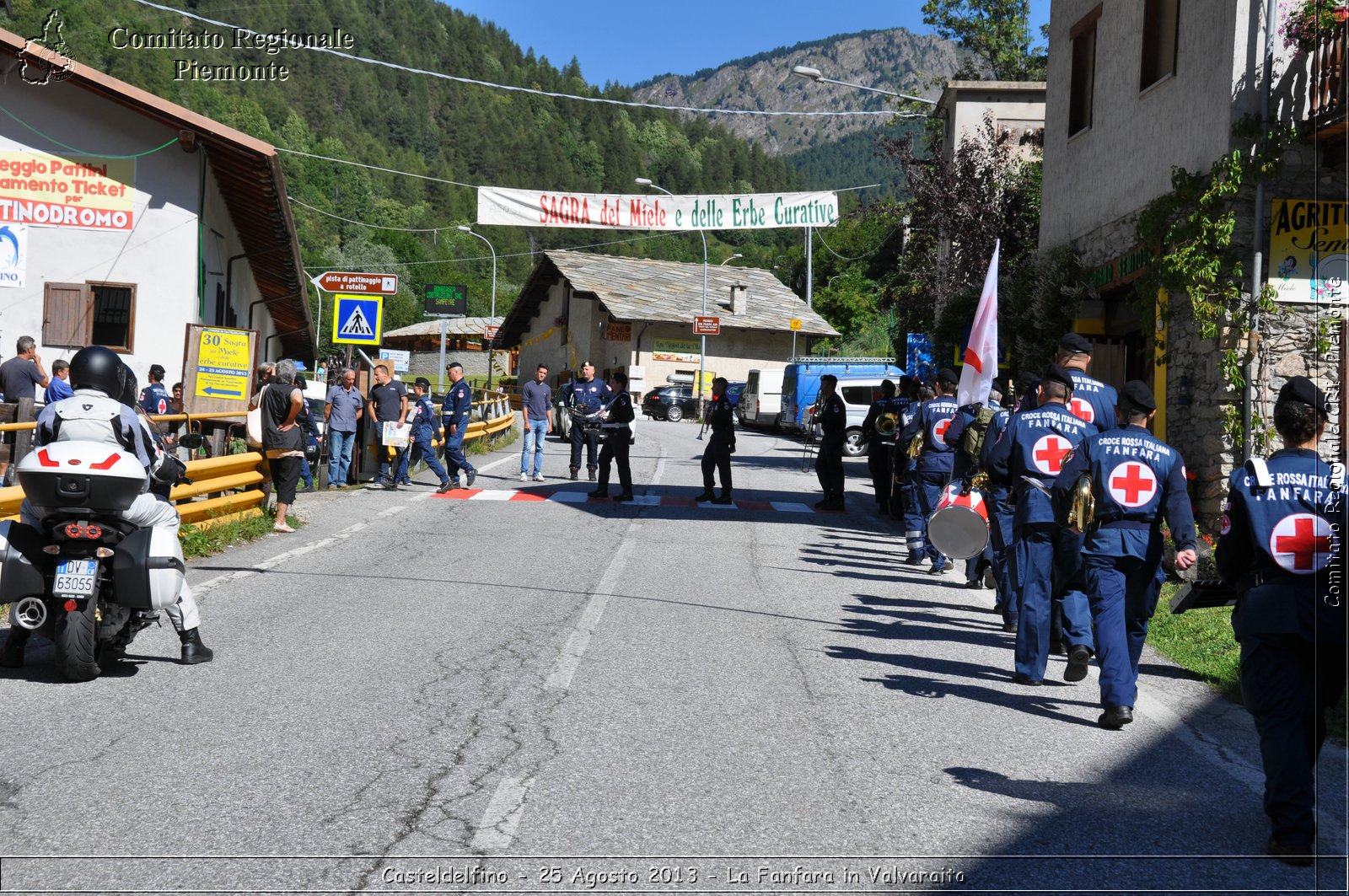 Casteldelfino - 25 Agosto 2013 - La Fanfara in Valvaraita - Croce Rossa Italiana - Comitato Regionale del Piemonte