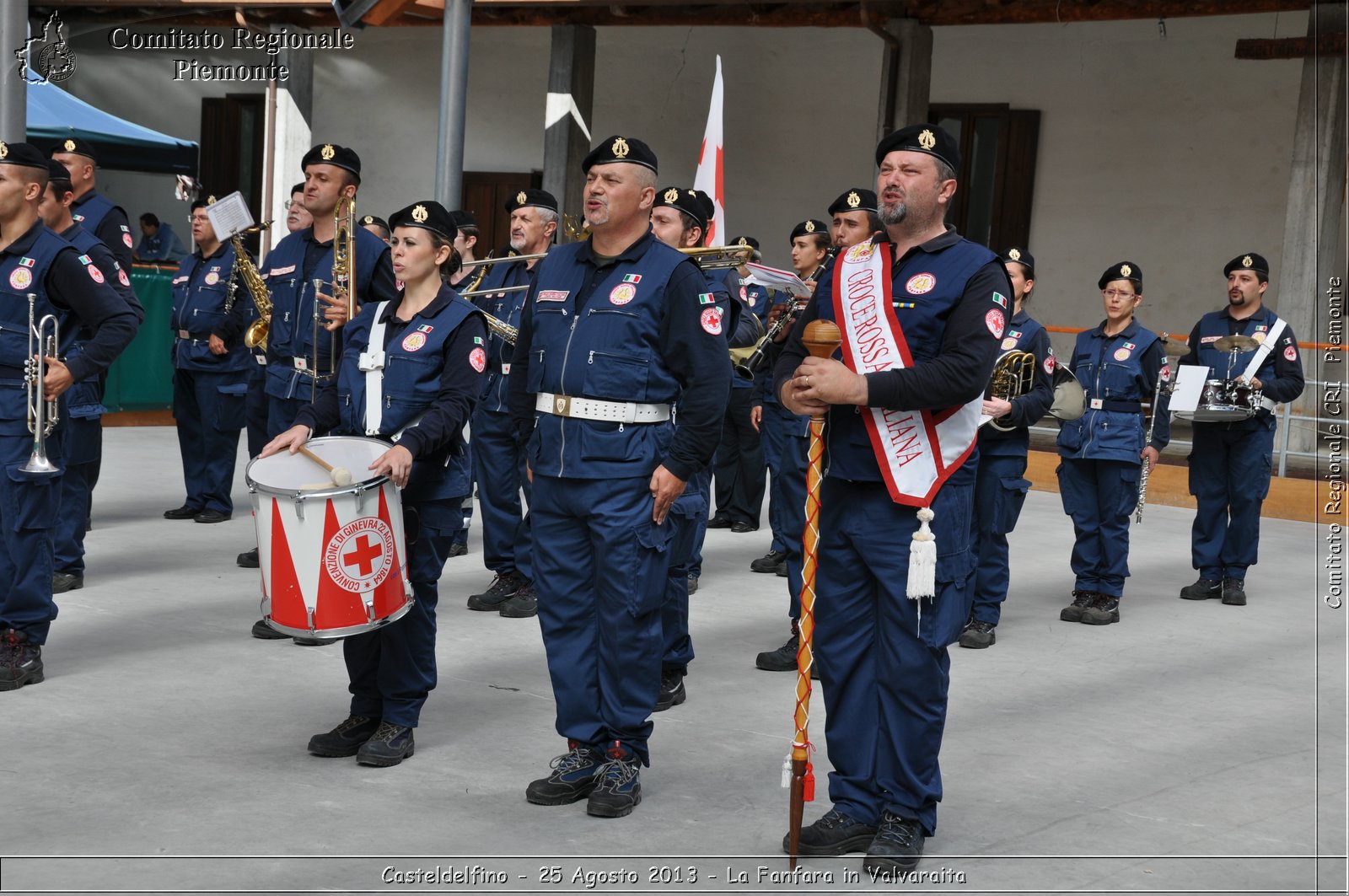 Casteldelfino - 25 Agosto 2013 - La Fanfara in Valvaraita - Croce Rossa Italiana - Comitato Regionale del Piemonte