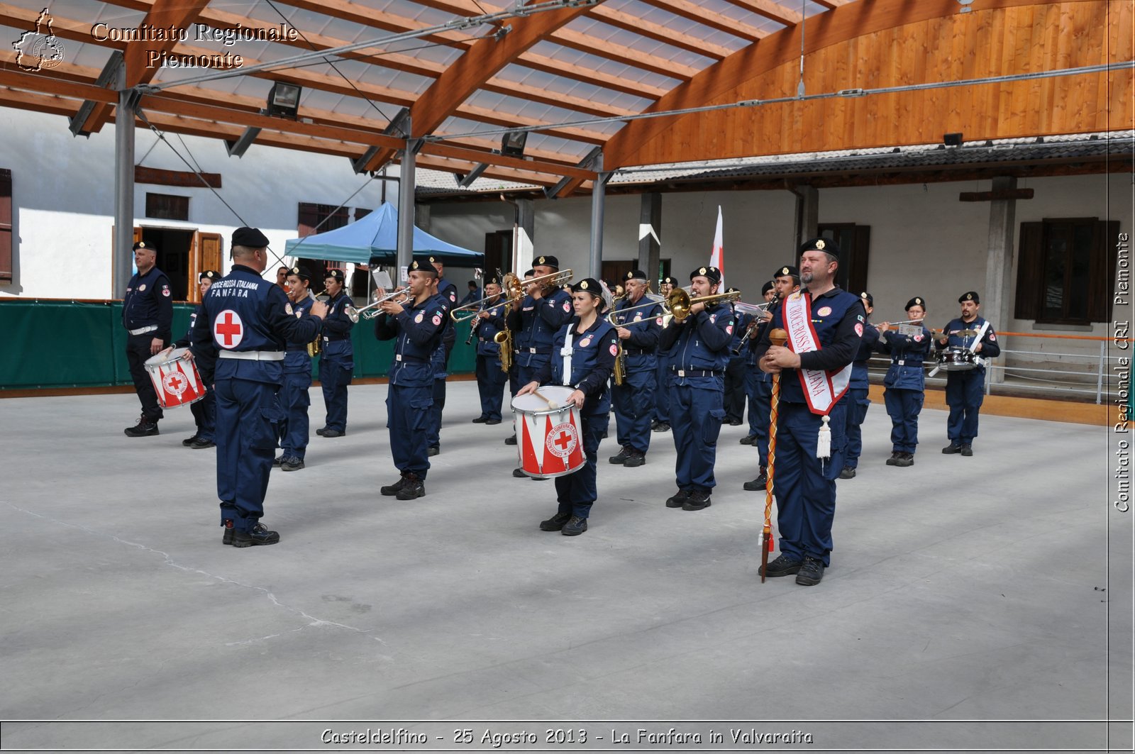 Casteldelfino - 25 Agosto 2013 - La Fanfara in Valvaraita - Croce Rossa Italiana - Comitato Regionale del Piemonte