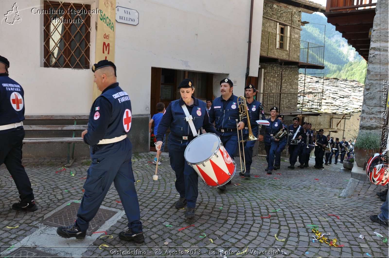 Casteldelfino - 25 Agosto 2013 - La Fanfara in Valvaraita - Croce Rossa Italiana - Comitato Regionale del Piemonte